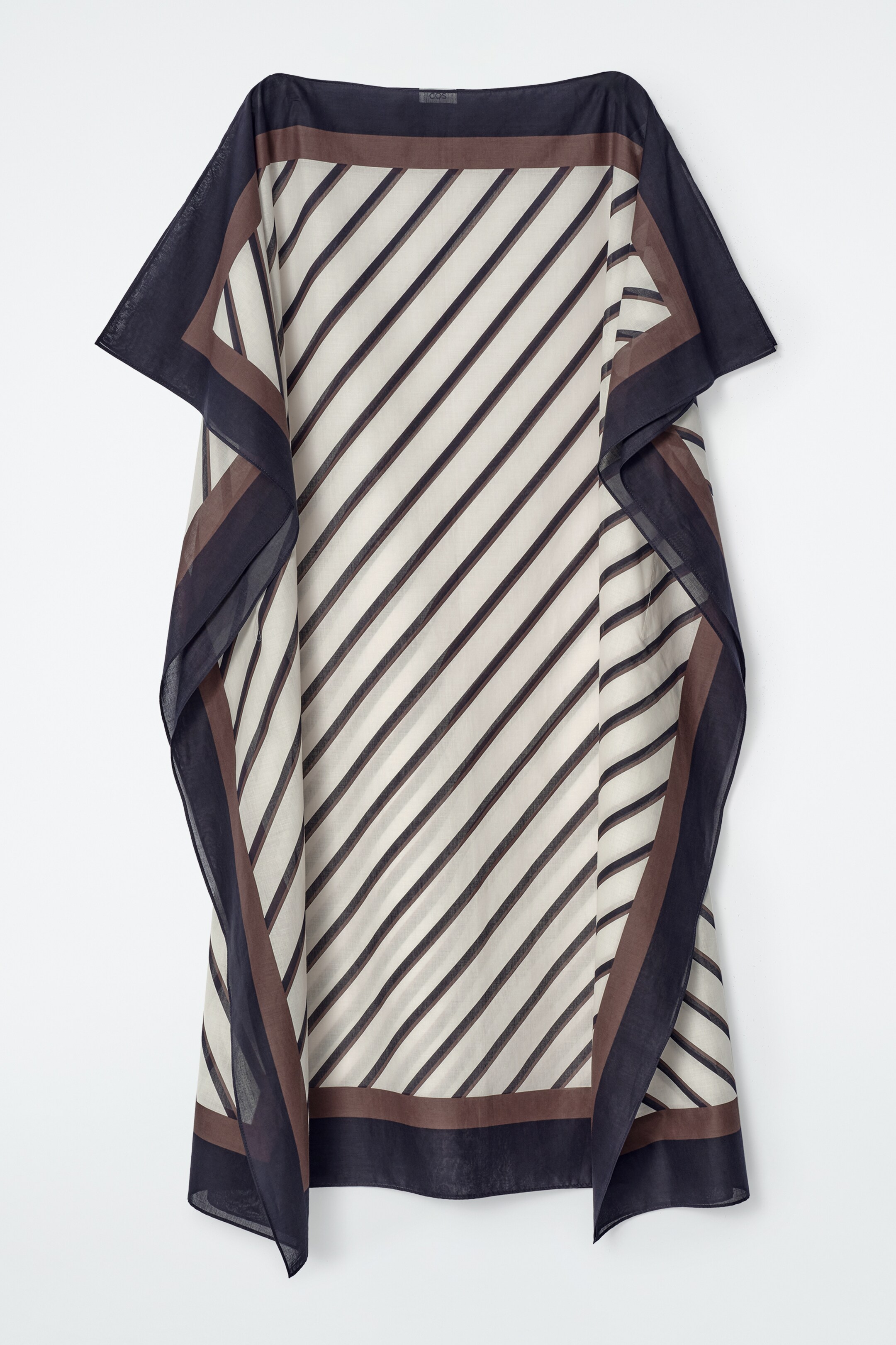 Visualizza immagine più grande: CAFTANO DRAPPEGGIATO IN COTONE - AVORIO / BLU NAVY / A RIGHE - DONNA | H&M IT 5