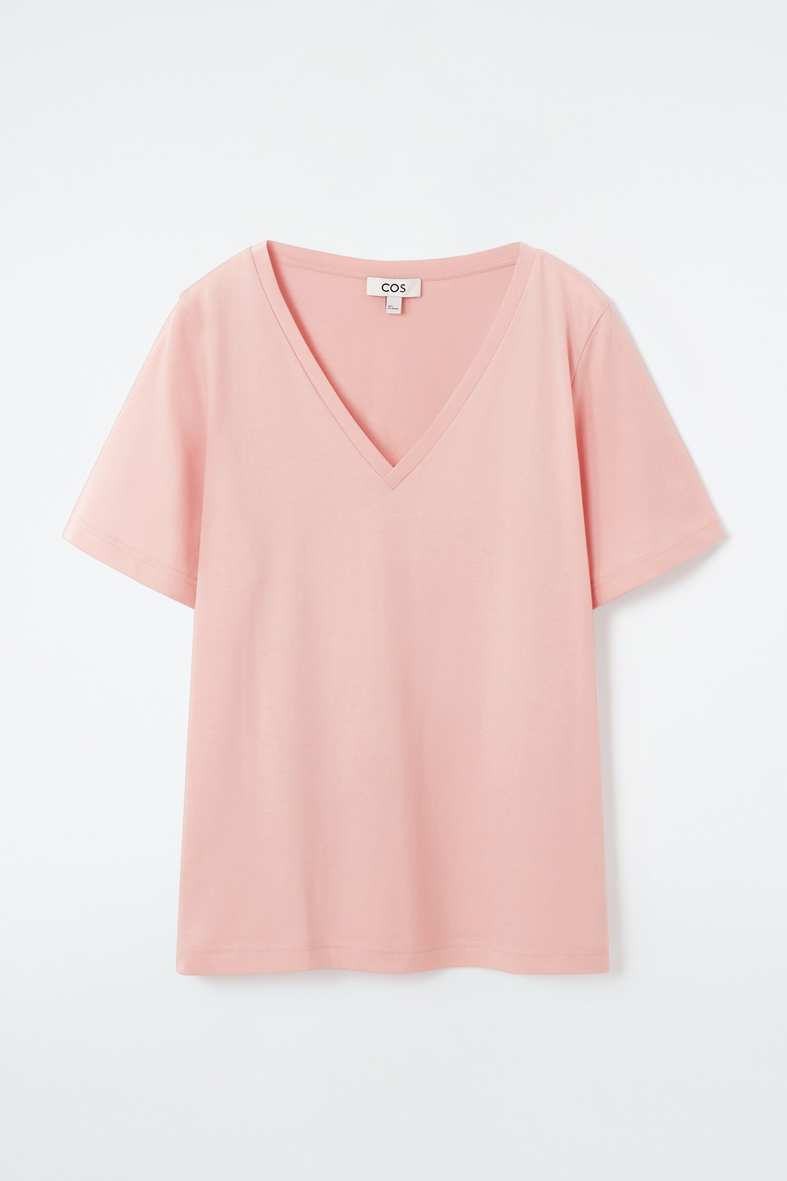 CAMISETA CUELLO DE PICO 24/7 REGULAR FIT - ROSA CLARO/BLANCO/NEGRO/BLANCO/A RAYAS/NEGRO
