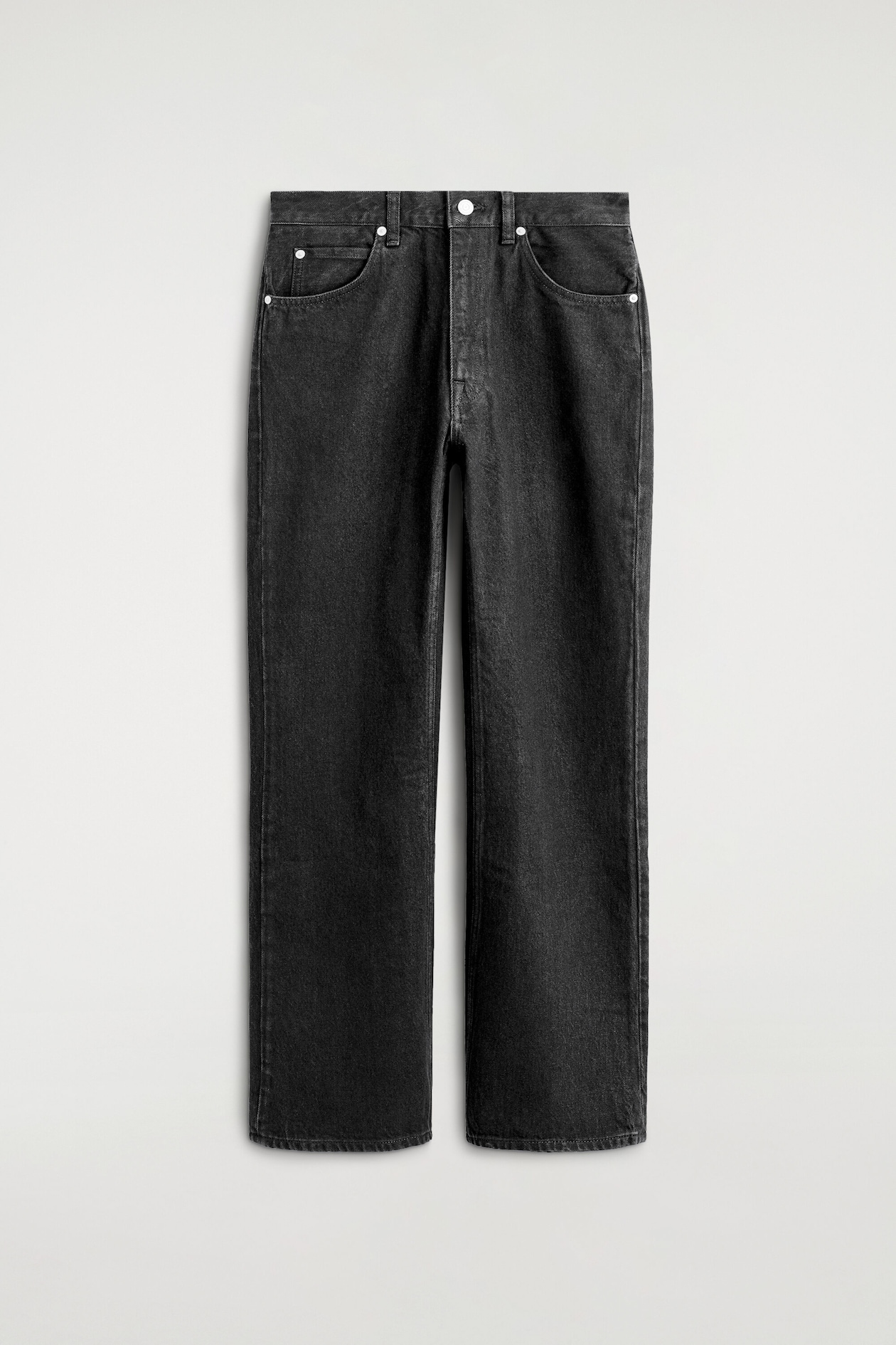 VALLEY CROPPED BOOTCUT JEANS — BLACK