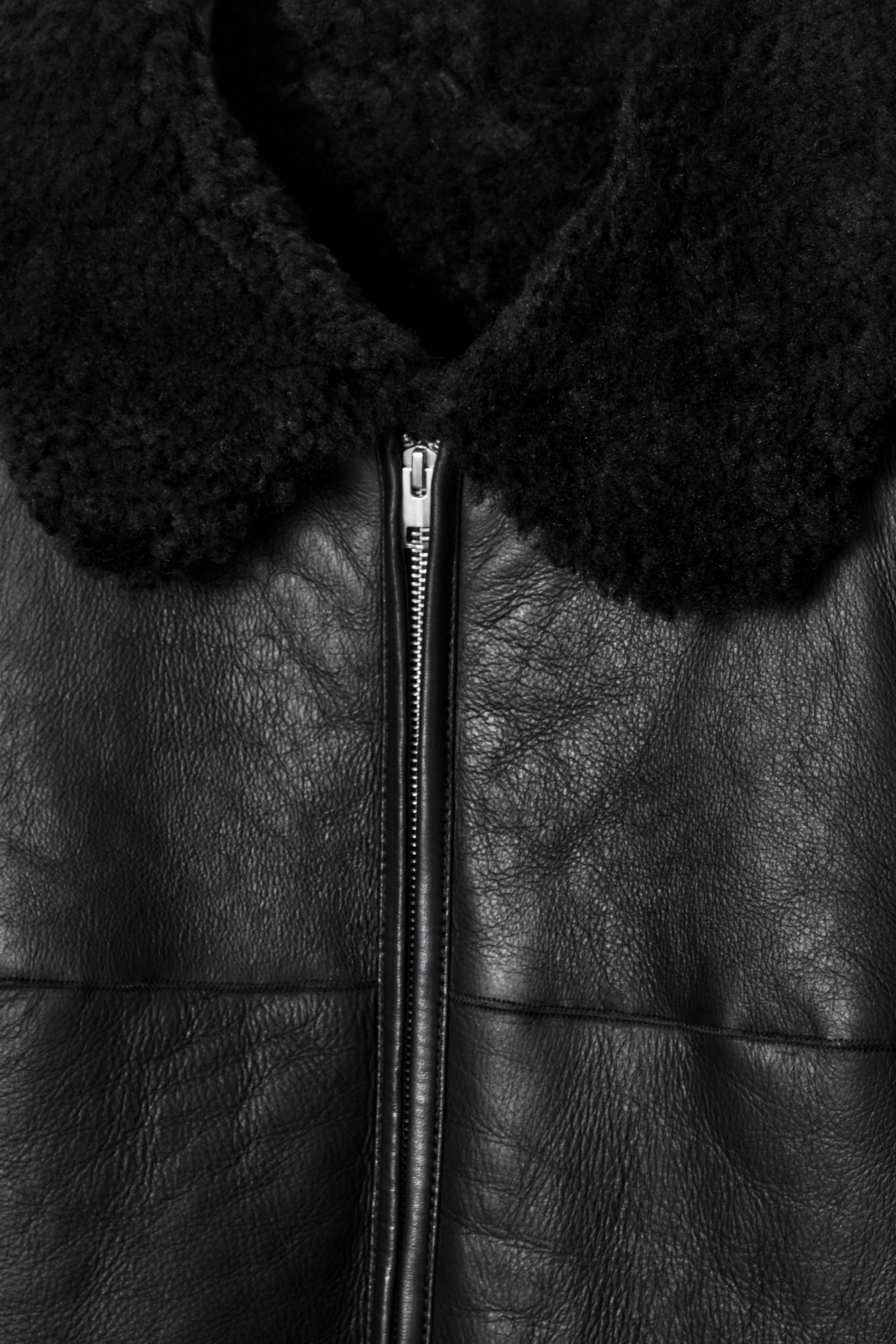 ジャケット・アウター 00's archive fur mouton jacket BLACK Acne Studios - Leather shearling jacket - Black