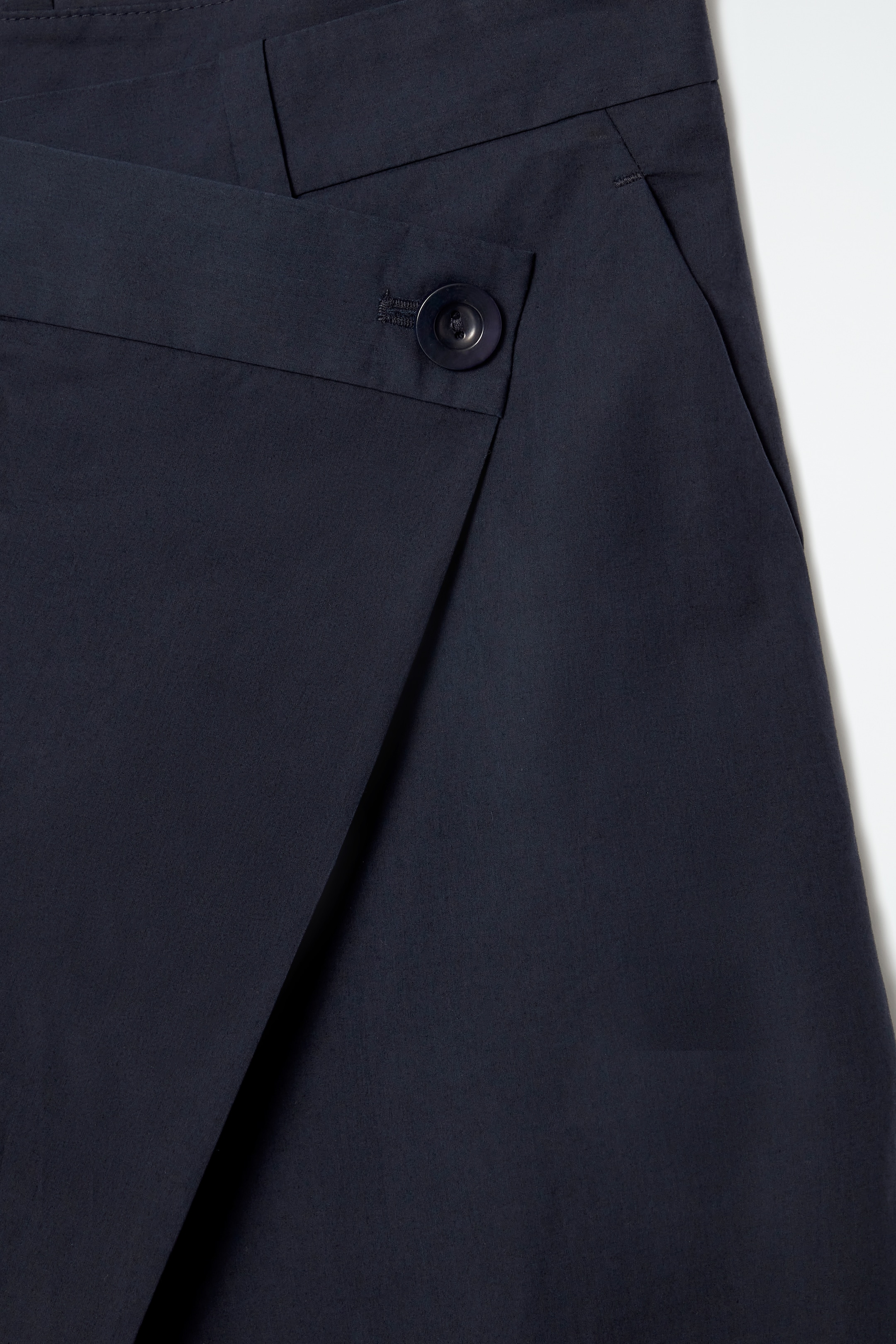 View larger image: ASYMMETRIC WRAP TROUSERS - NAVY - Ladies | H&M GB 2