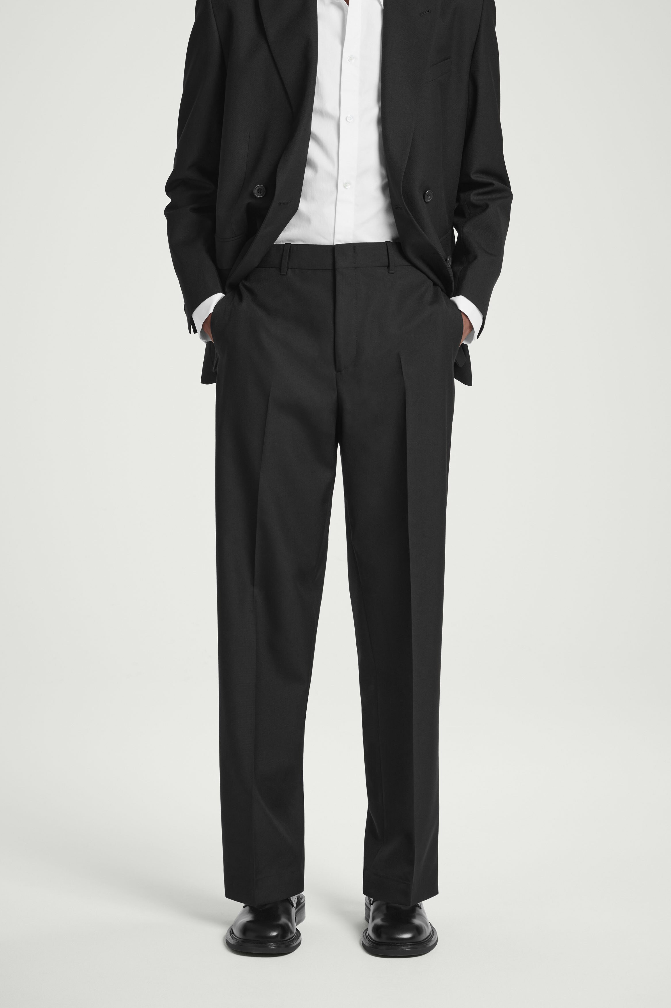スーツ 90s 00s 2tuck summer wool slacks BLK AW24-SPM106-99X_F1.webp?v=