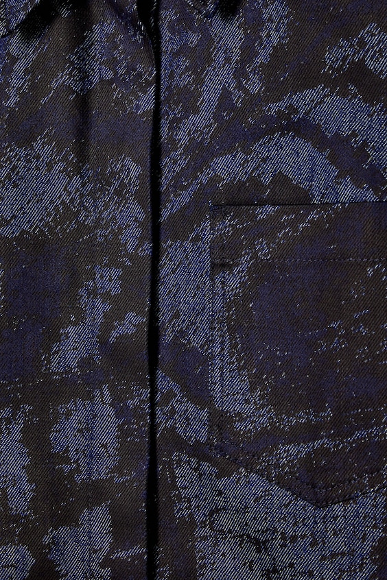 Gaspar Lyon shirt dark denim blue