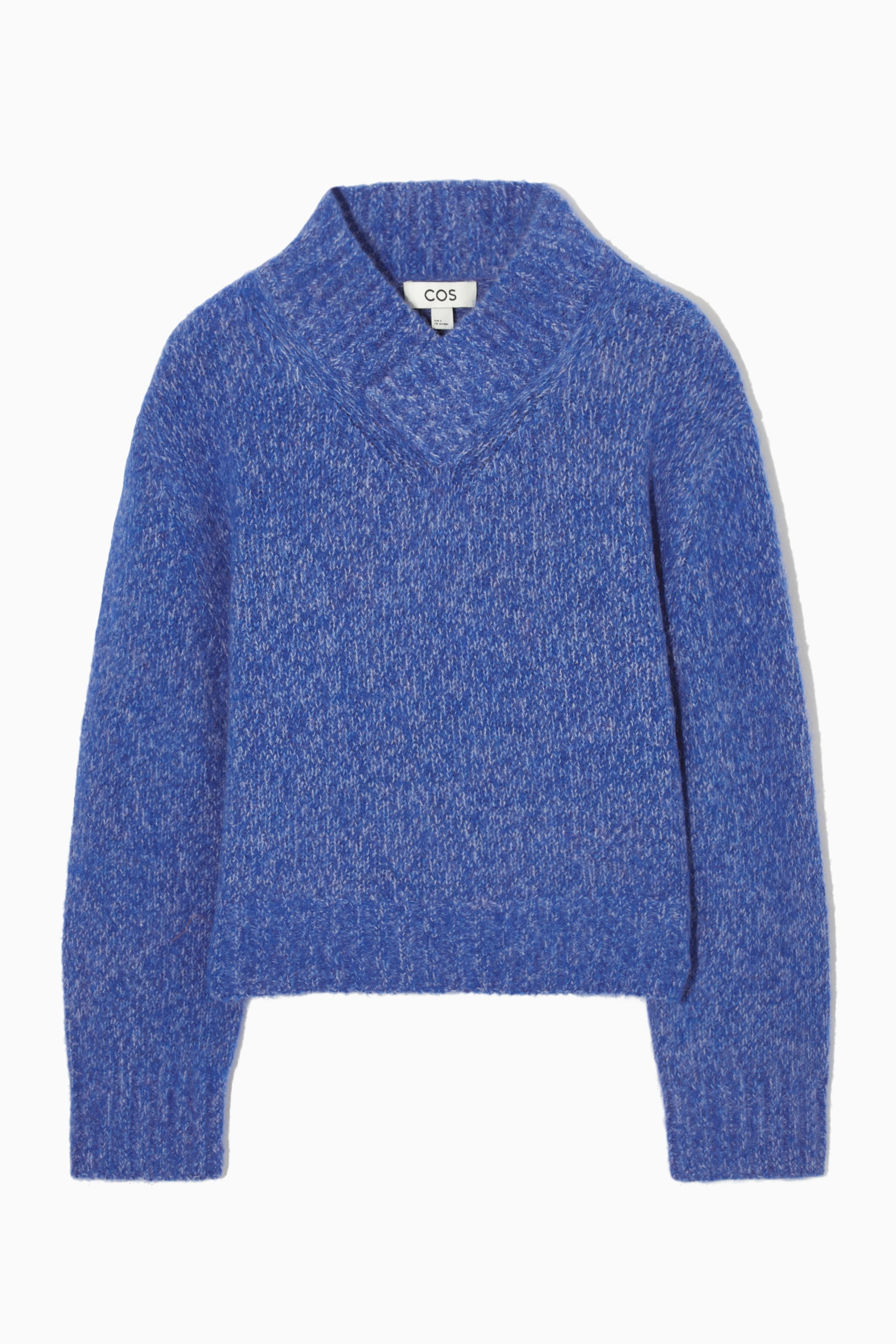 Se større billede: REGULAR-FIT ALPACA-BLEND JUMPER - BRIGHT BLUE MÉLANGE - DAME | H&M DK 1