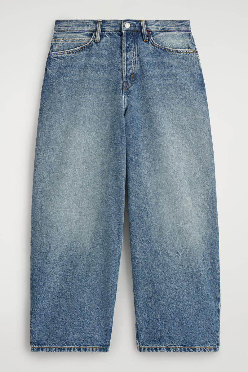 Cos Cask Barrel-leg Jeans In Blue