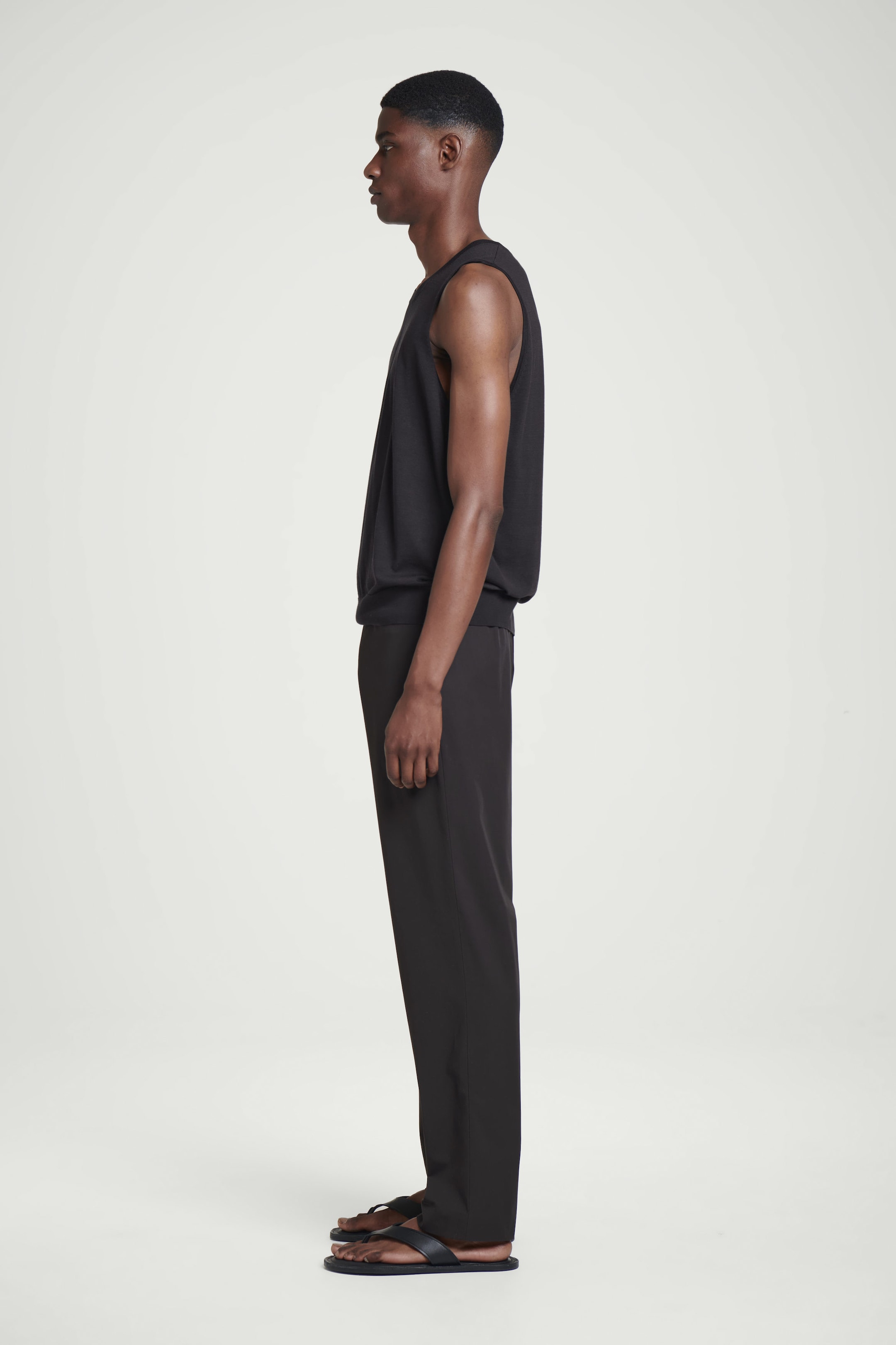 PANTALONI A GAMBA DRITTA IN COTONE
