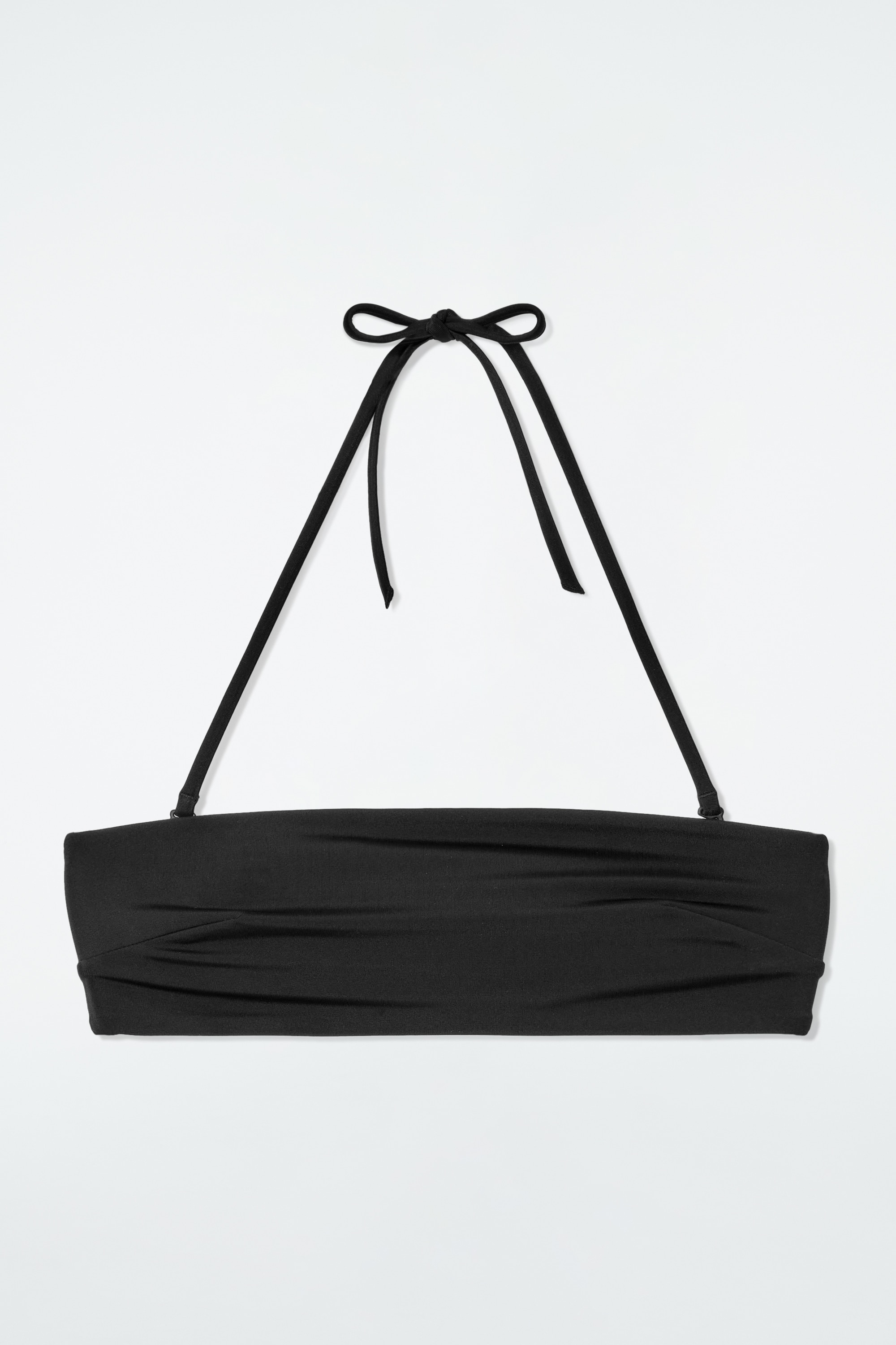 BANDEAU BIKINI TOP - BLACK