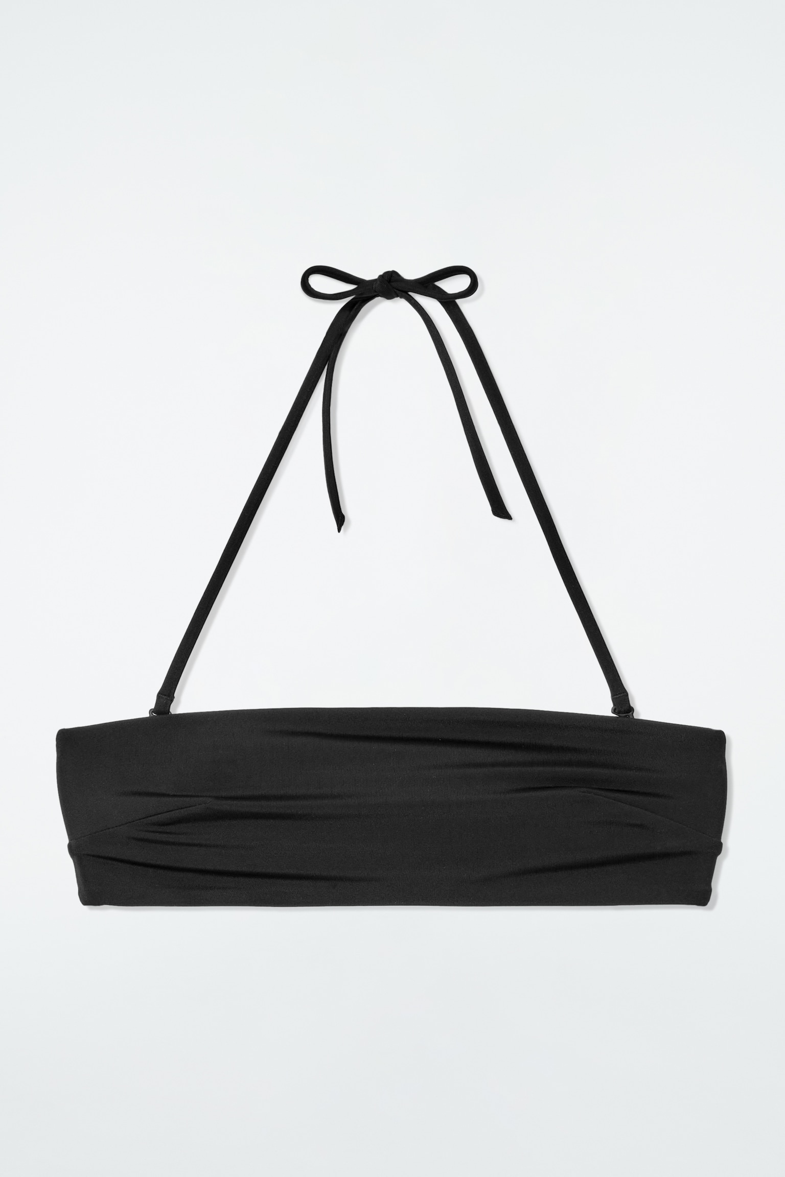 TOP DE BIKINI ESTILO BANDEAU - NEGRO - 2