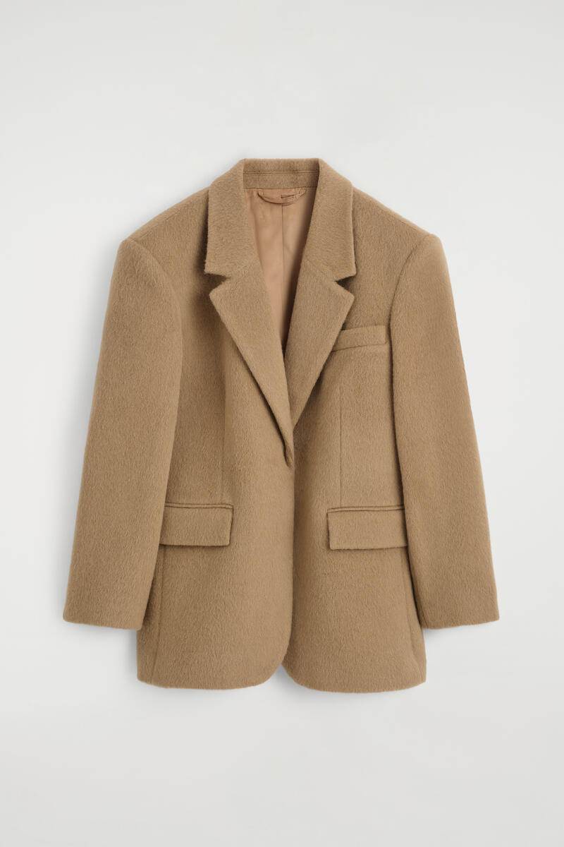 Brushed-Wool Blazer