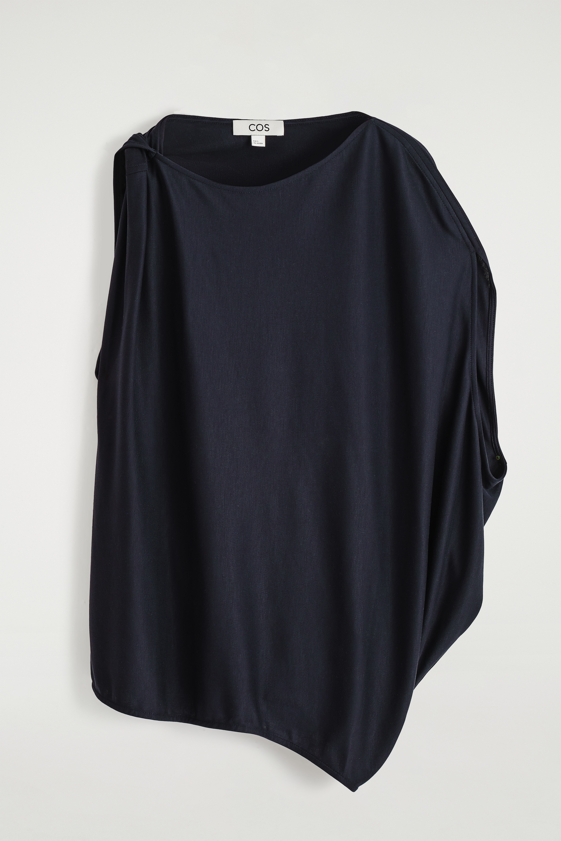 Visa större bild: DRAPERAD TOPP I JERSEY - MARINBLÅ - DAM | H&M SE 6