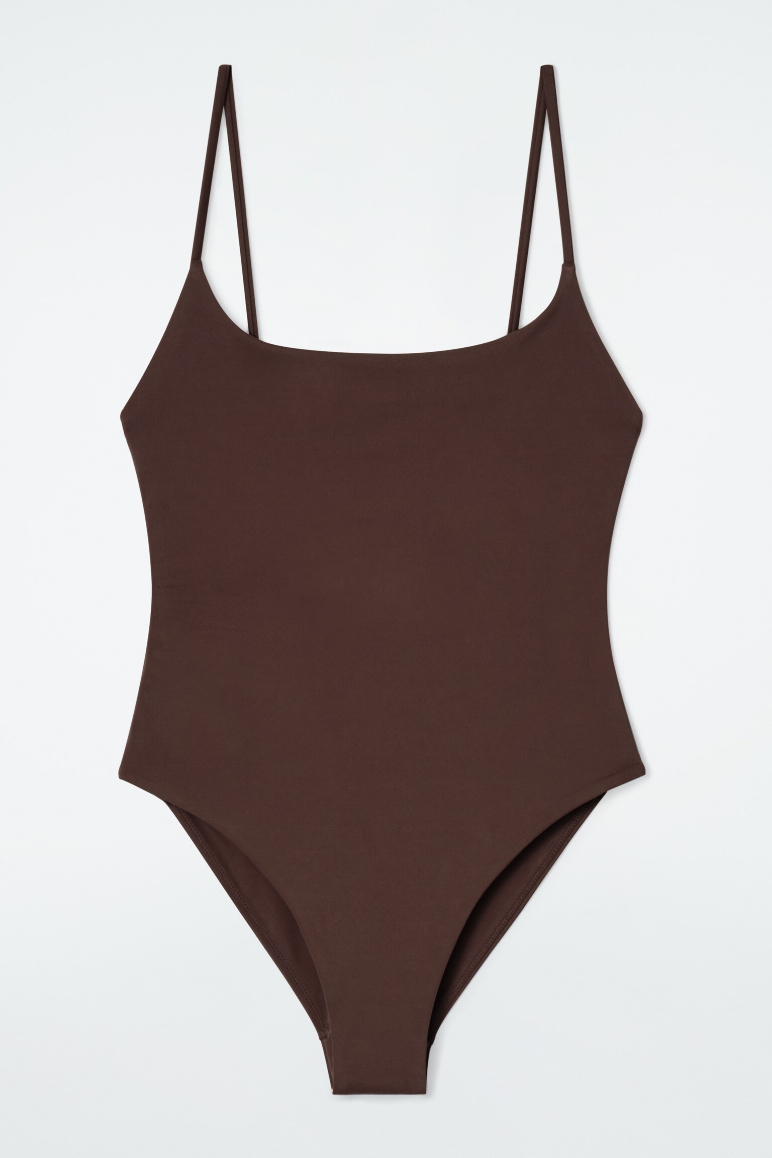 MAILLOT DE BAIN ENCOLURE DÉGAGÉE - BRUN/ORANGE - 2