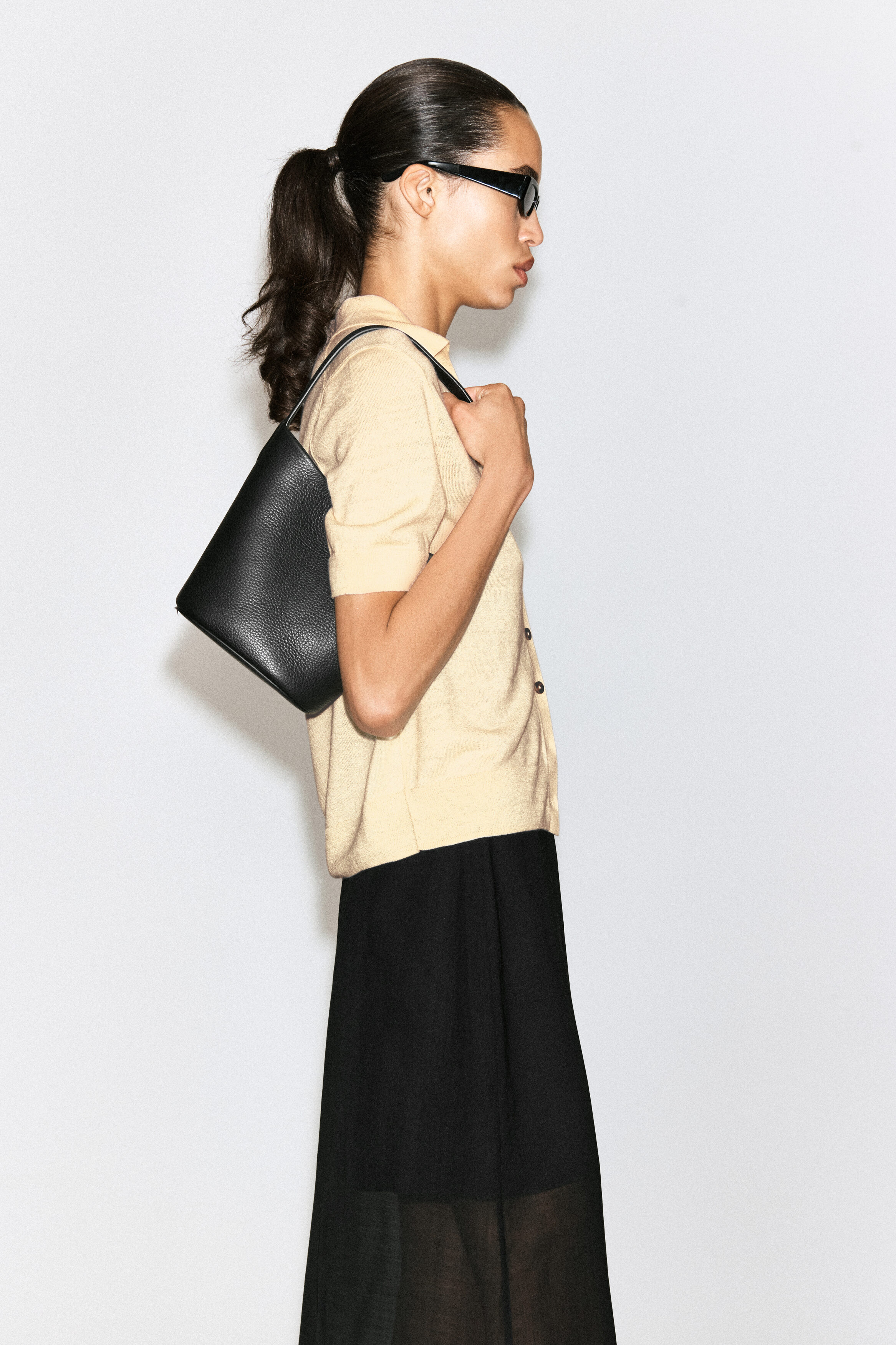 バッグ COS/NYLON shoulder bag/BLACK ARCHIVE SHOULDER BAG - NYLON