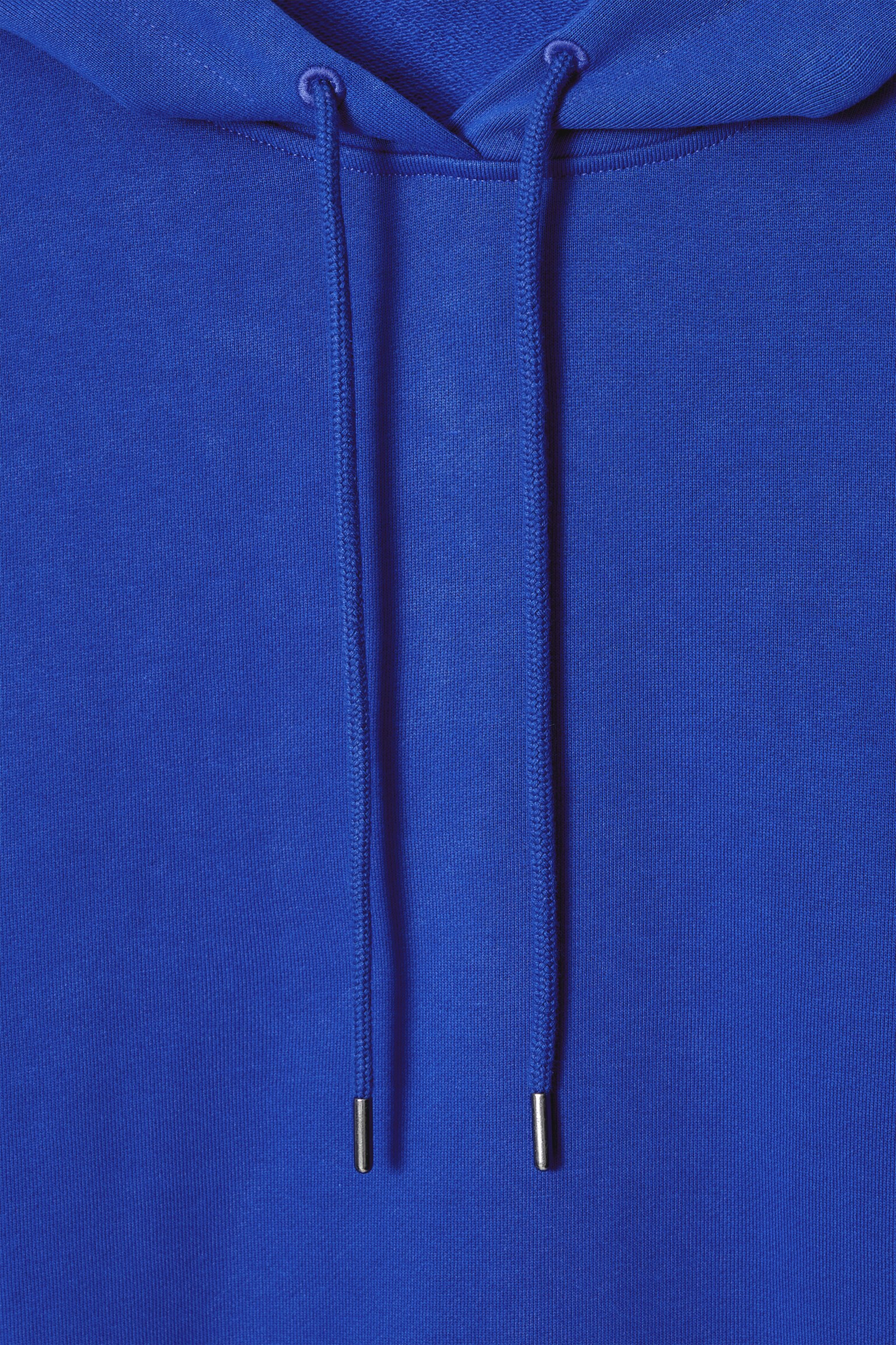 OVERSIZED JERSEY HOODIE - COBALT BLUE/BLACK - 6