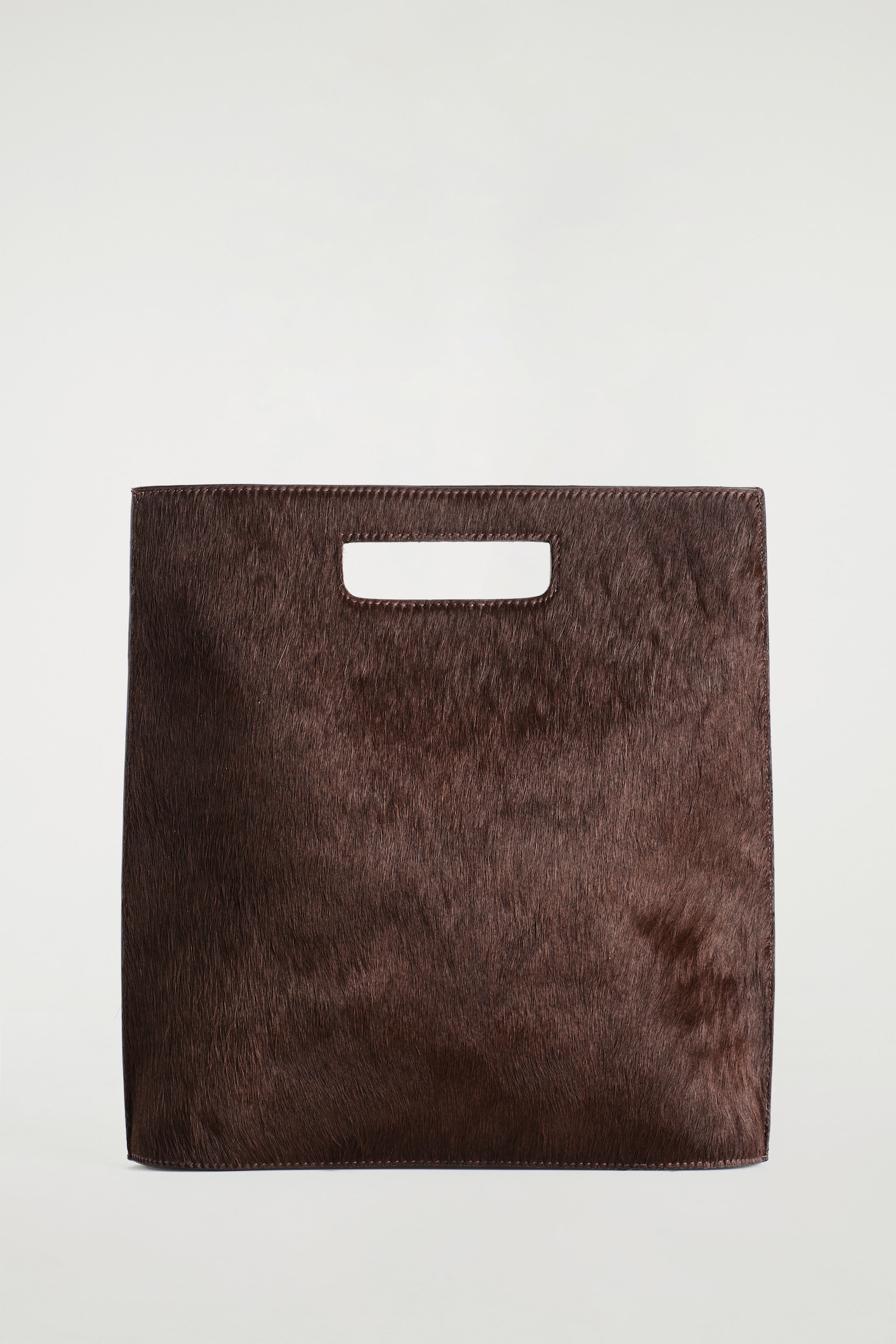 FOLIO BAG - PONY HAIR - BROWN - 2