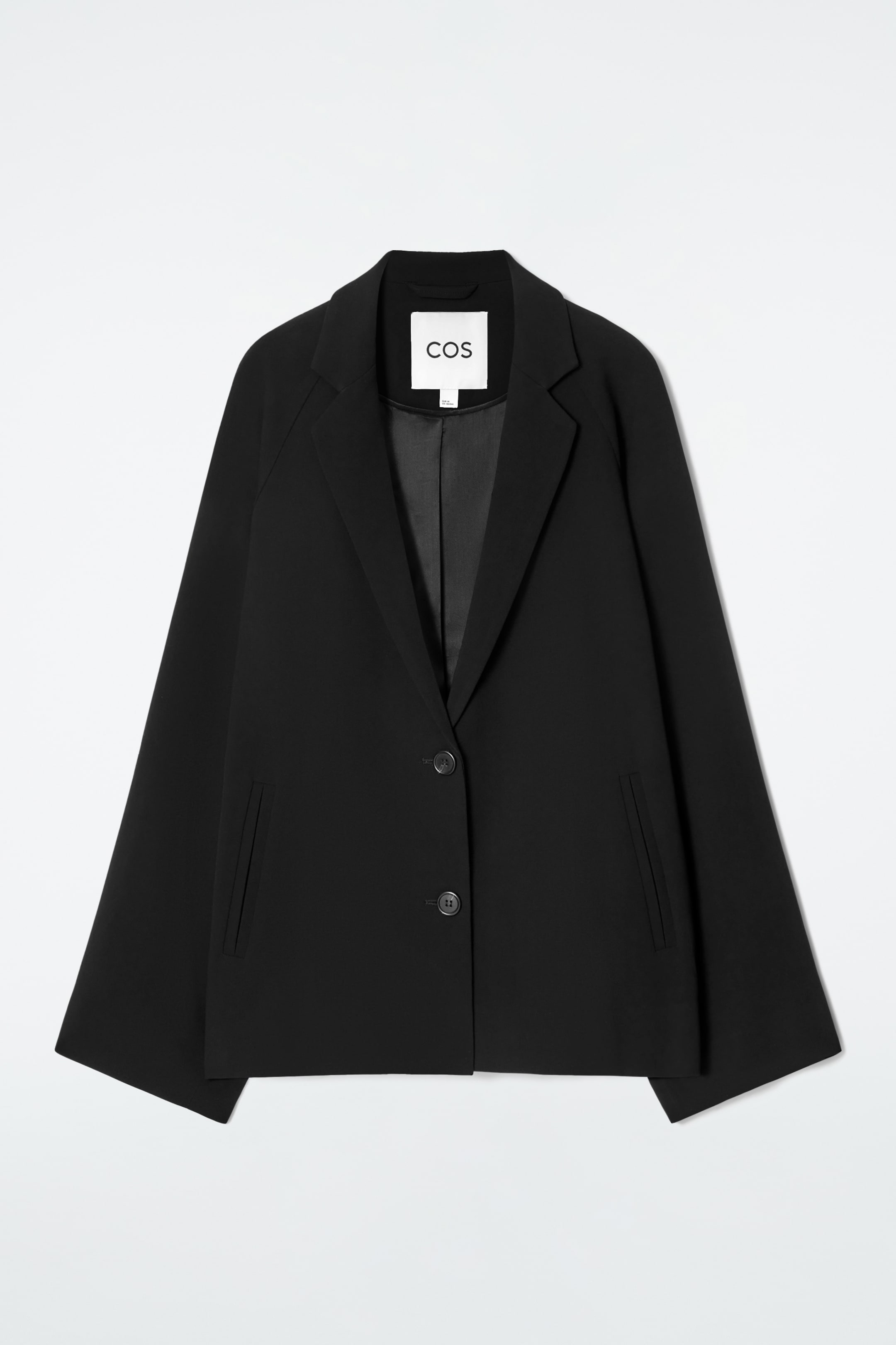 Ingrandisci l'immagine: OVERSIZED FLUID SINGLE-BREASTED BLAZER - BLACK - DONNA | H&M CH 7