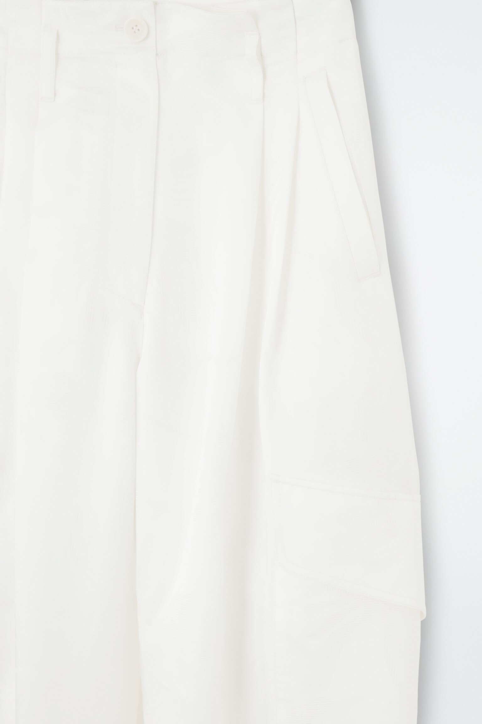 UTILITY-HOSE AUS FLORALEM JACQUARD - WEISS - 2