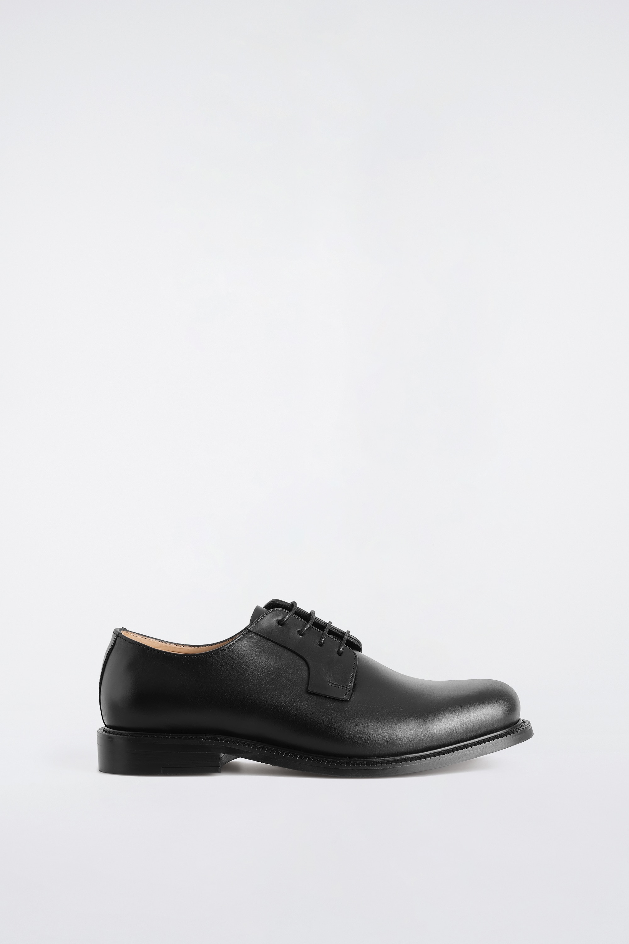 SCARPE DERBY IN PELLE - NERO