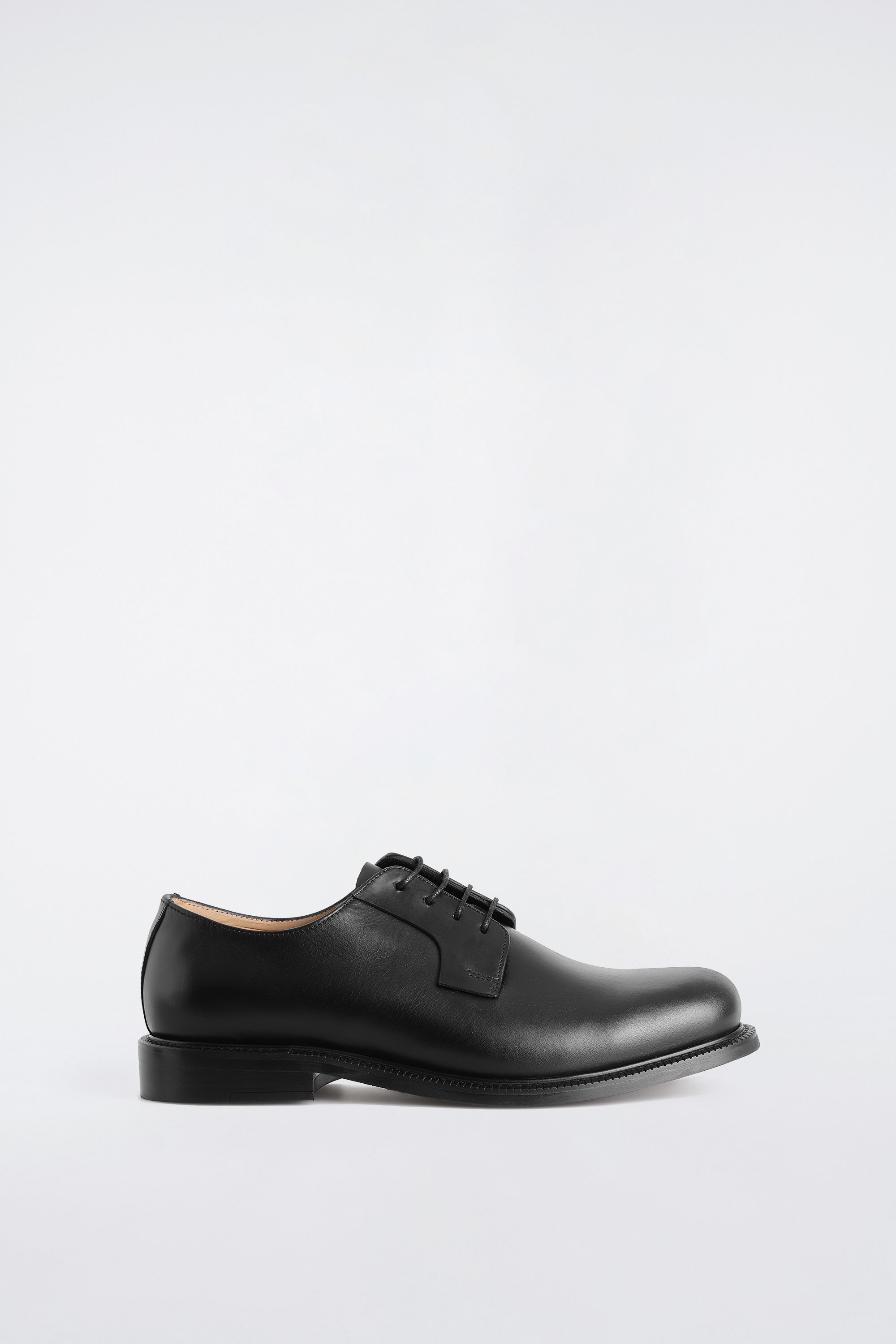 LEATHER DERBY SHOES - BLACK | COS US