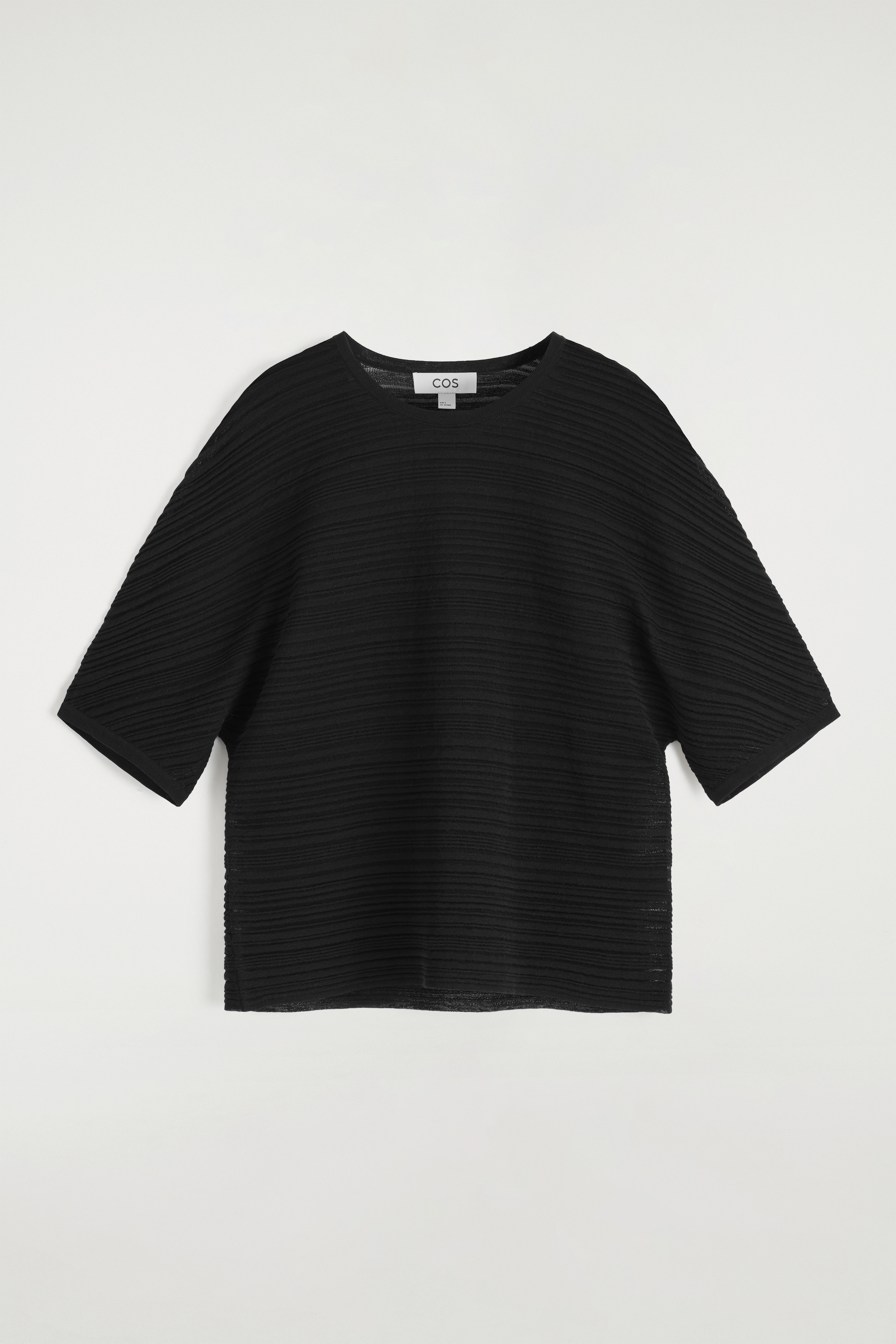 Ver imagen más grande: CAMISETA DE PUNTO PLISADA - NEGRO - MUJER | H&M ES 5