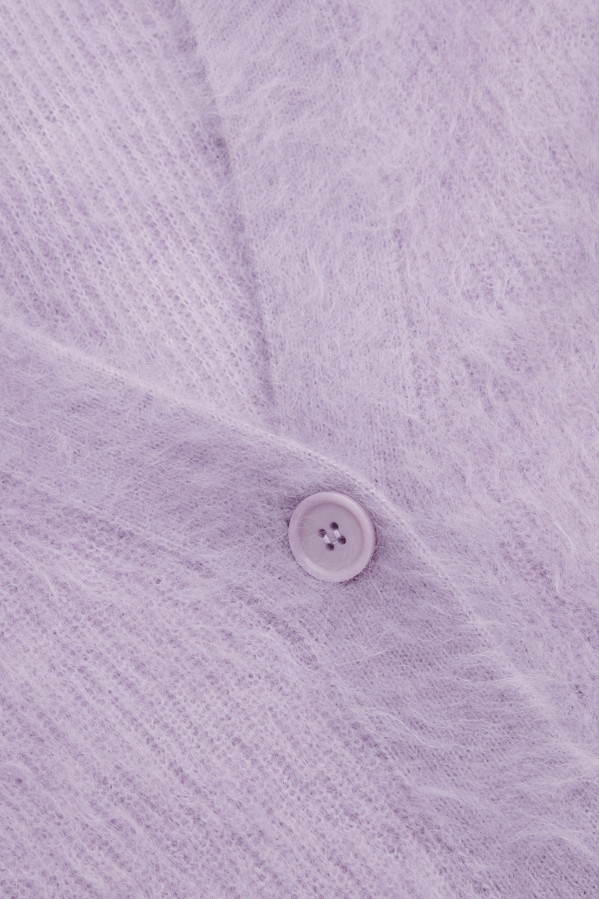 LONGLINE MOHAIR CARDIGAN - LILAC | COS