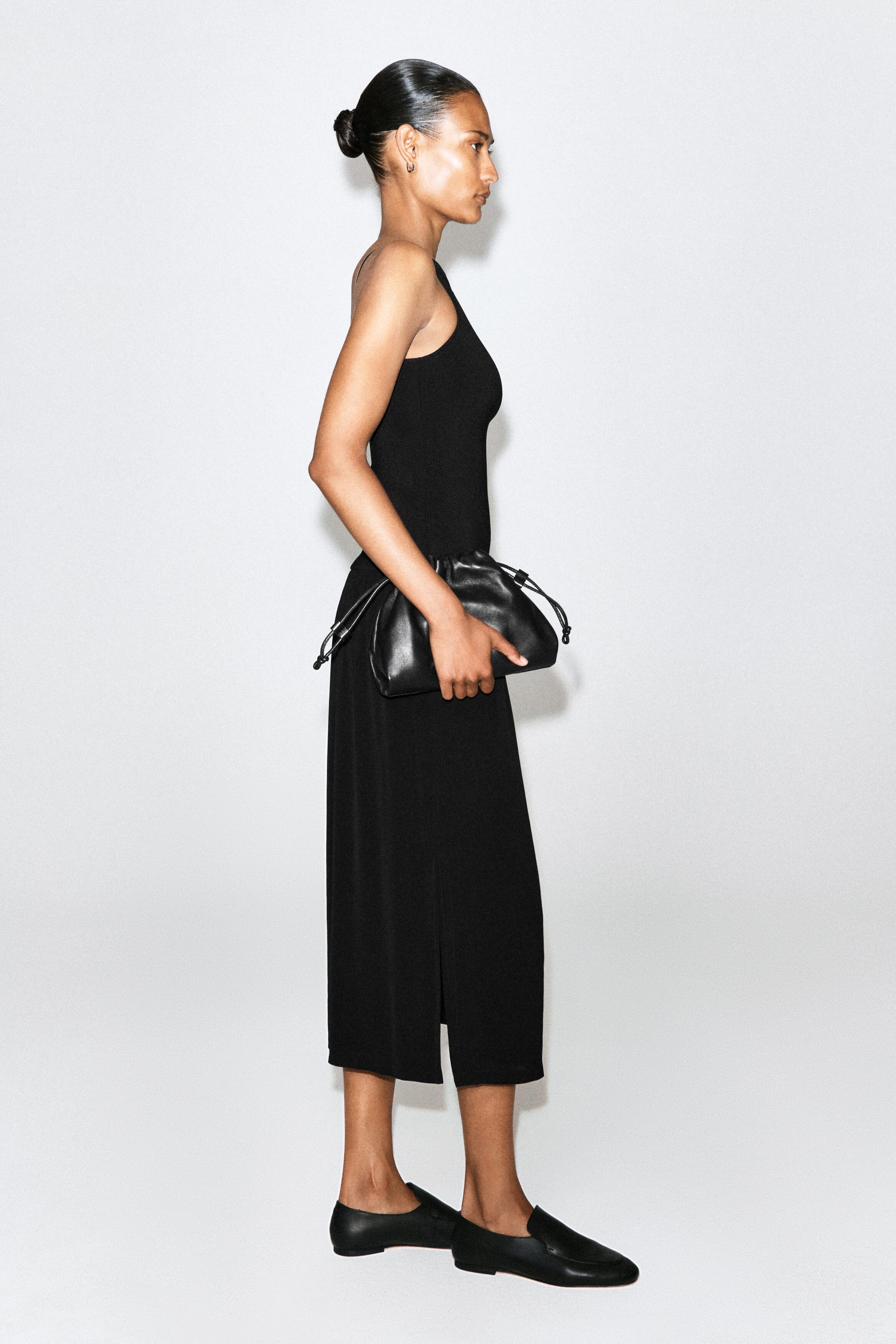 CONTRAST-PANEL MAXI DRESS - thumbnail 3
