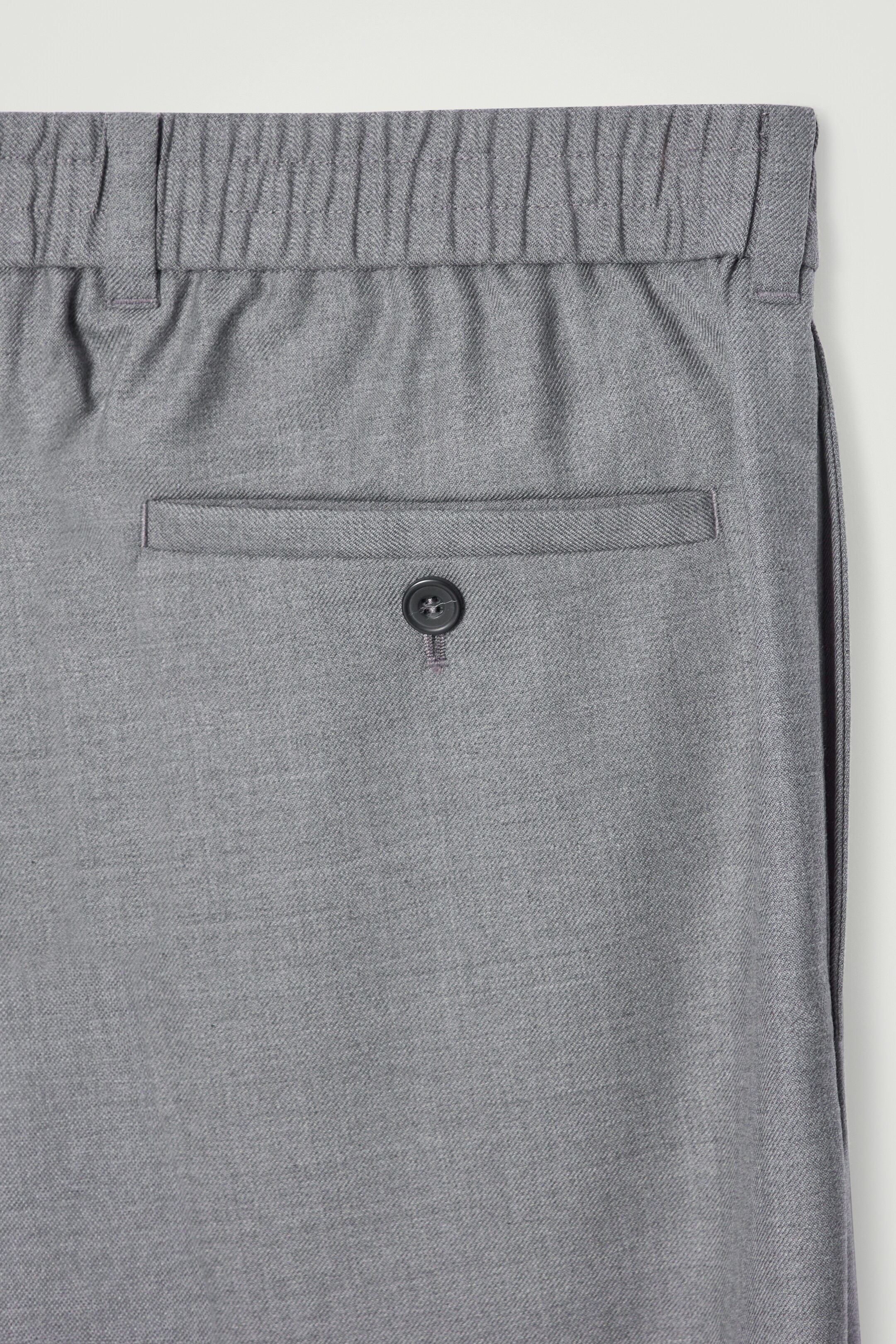 Ingrandisci l'immagine: TURN-UP WOOL-BLEND STRAIGHT-LEG TROUSERS - GREY MÉLANGE - UOMO | H&M CH 2
