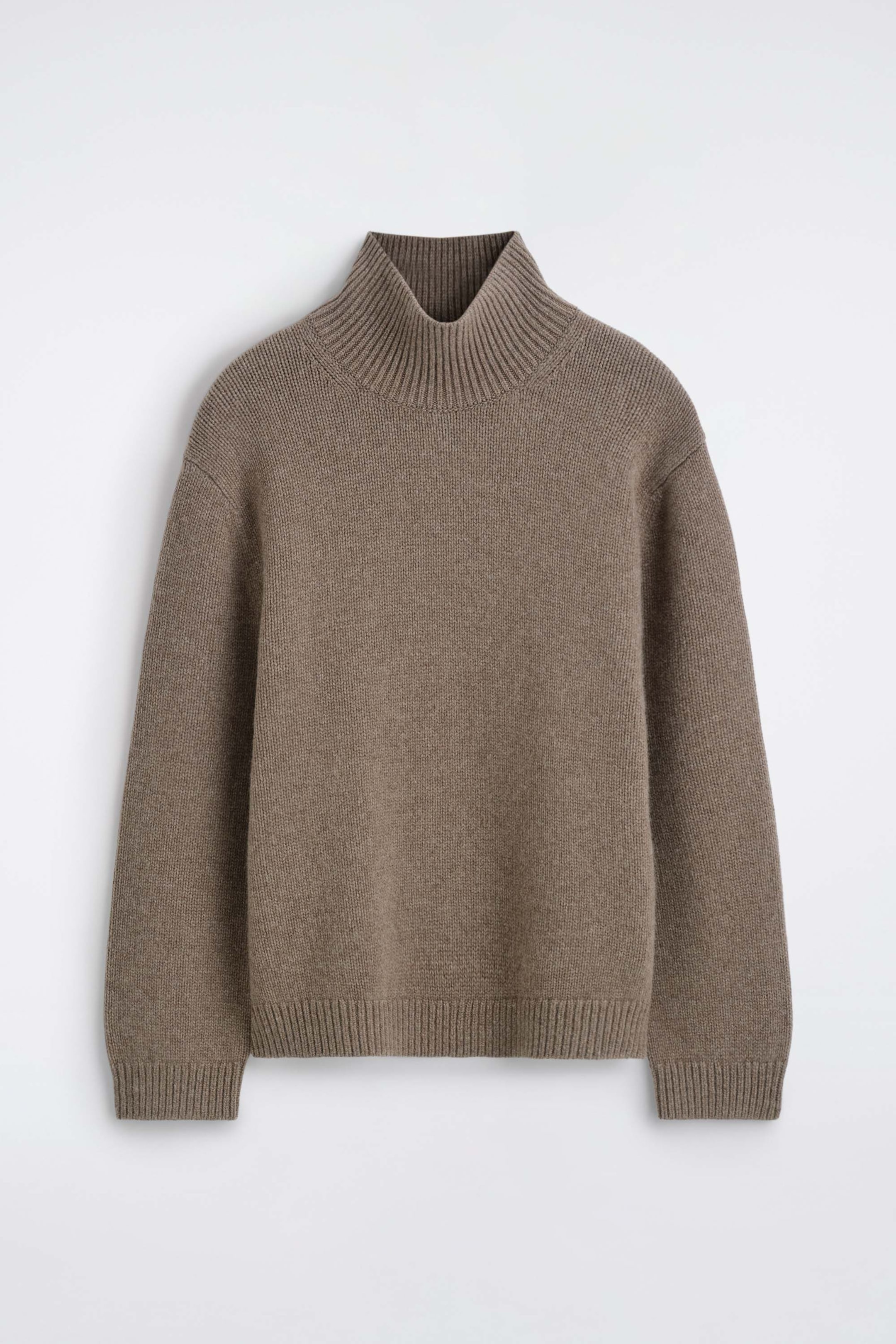 KASCHMIRPULLOVER MIT TRICHTERKRAGEN