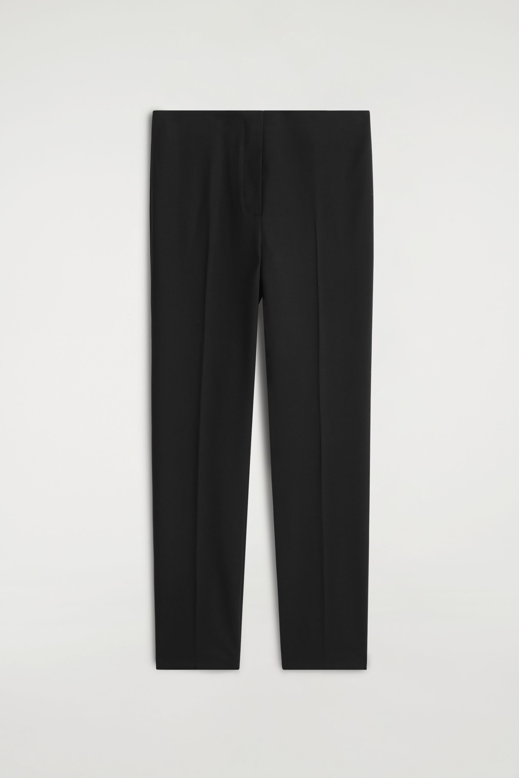 PANTALON SLIM EN LAINE MÉLANGÉE