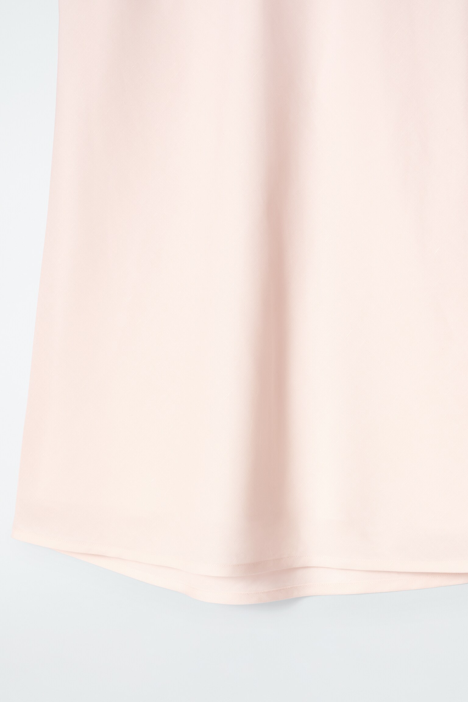 FALDA MIDI EN MEZCLA DE LINO - ROSA CLARO/NEGRO - 5