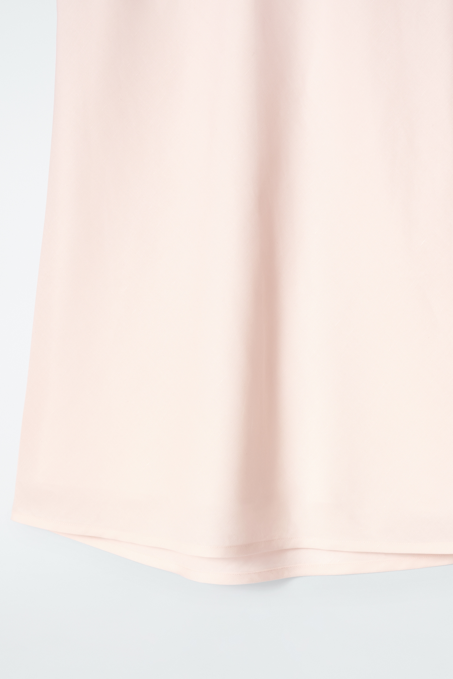 FALDA MIDI EN MEZCLA DE LINO - ROSA CLARO/NEGRO - 3