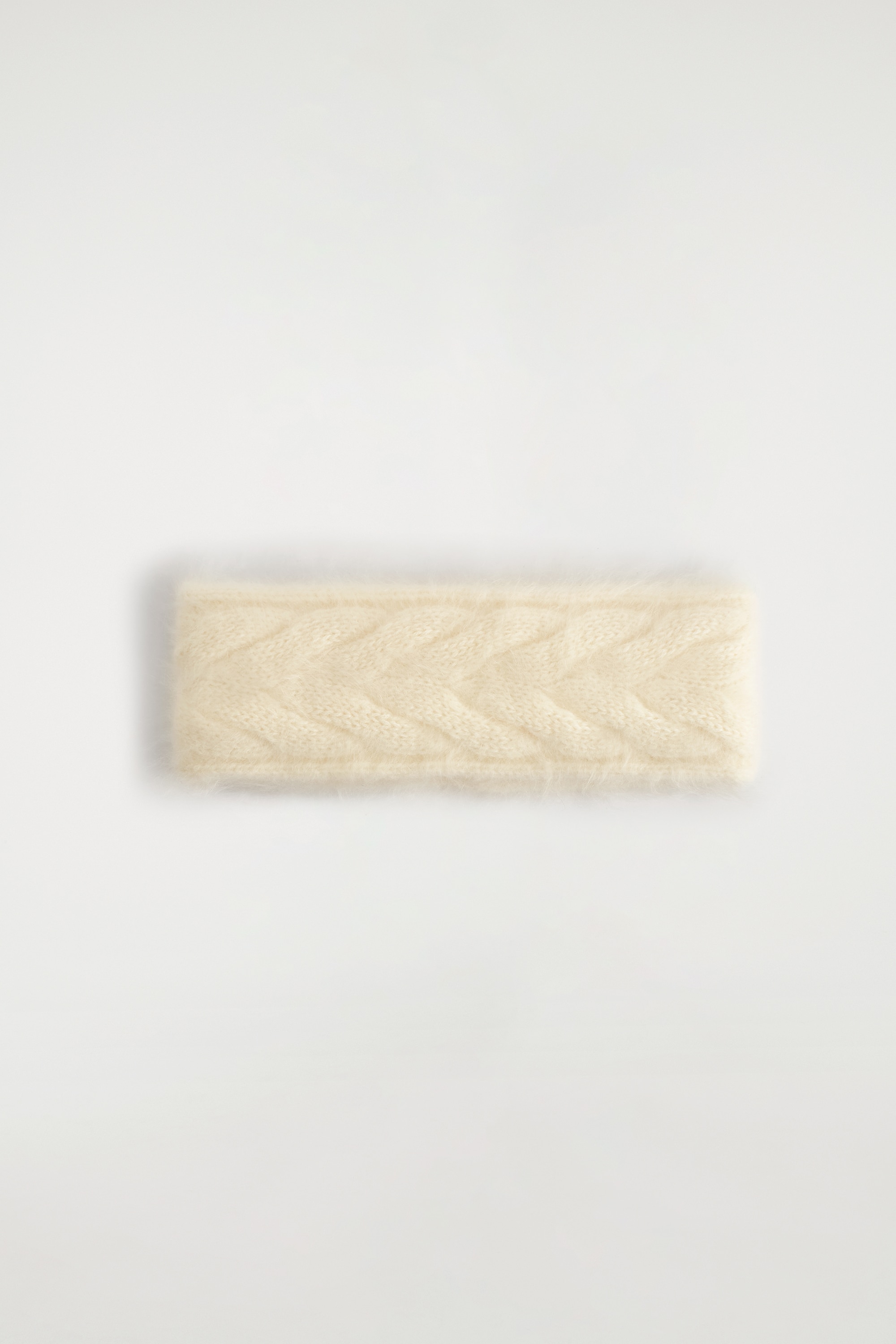 CABLE-KNIT BRUSHED-CASHMERE HEADBAND