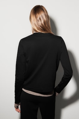 CLEAN CUT LONG-SLEEVED T-SHIRT — BLACK 6