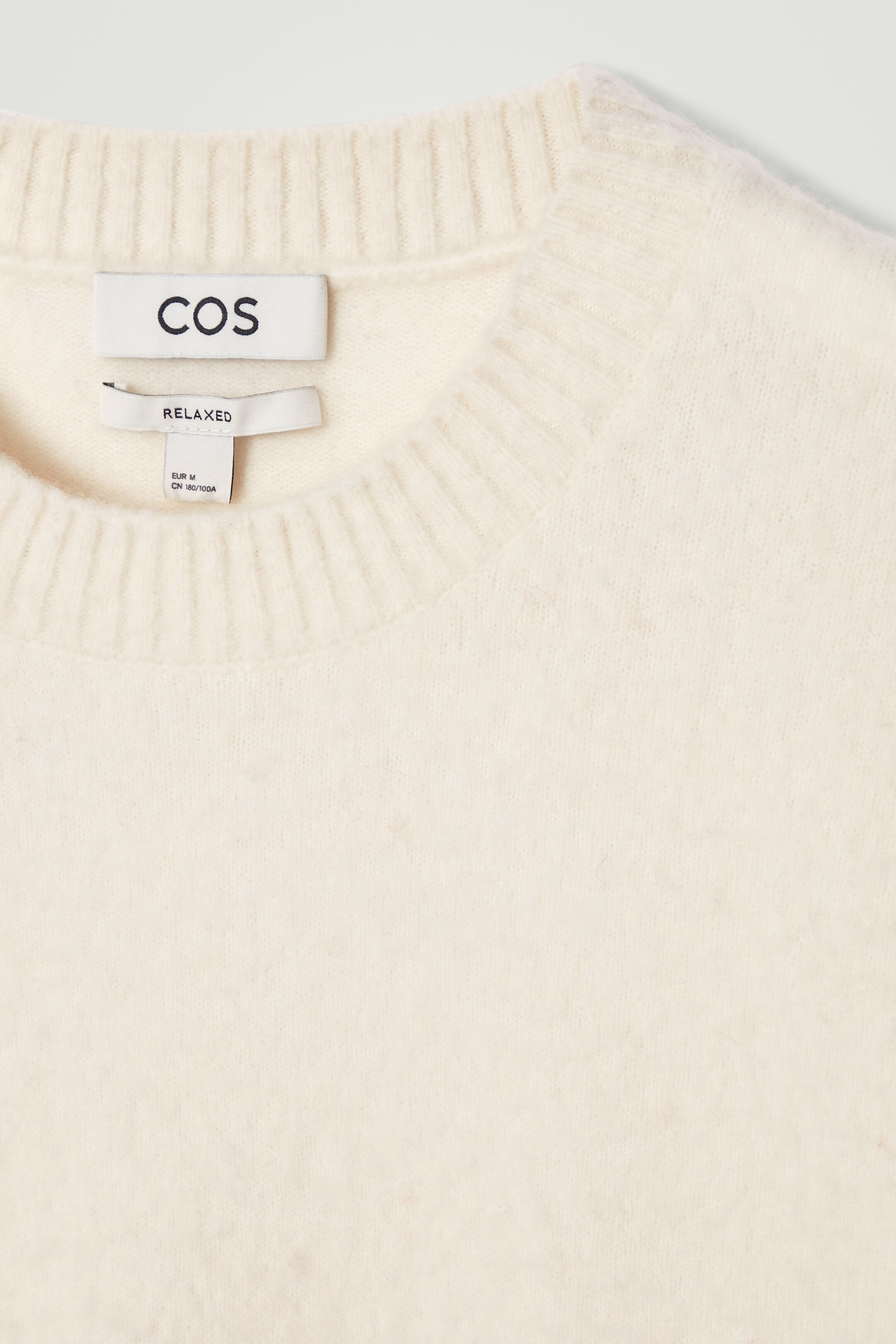 Ingrandisci l'immagine: BRUSHED-WOOL CREW-NECK JUMPER - OFF-WHITE - UOMO | H&M CH 2