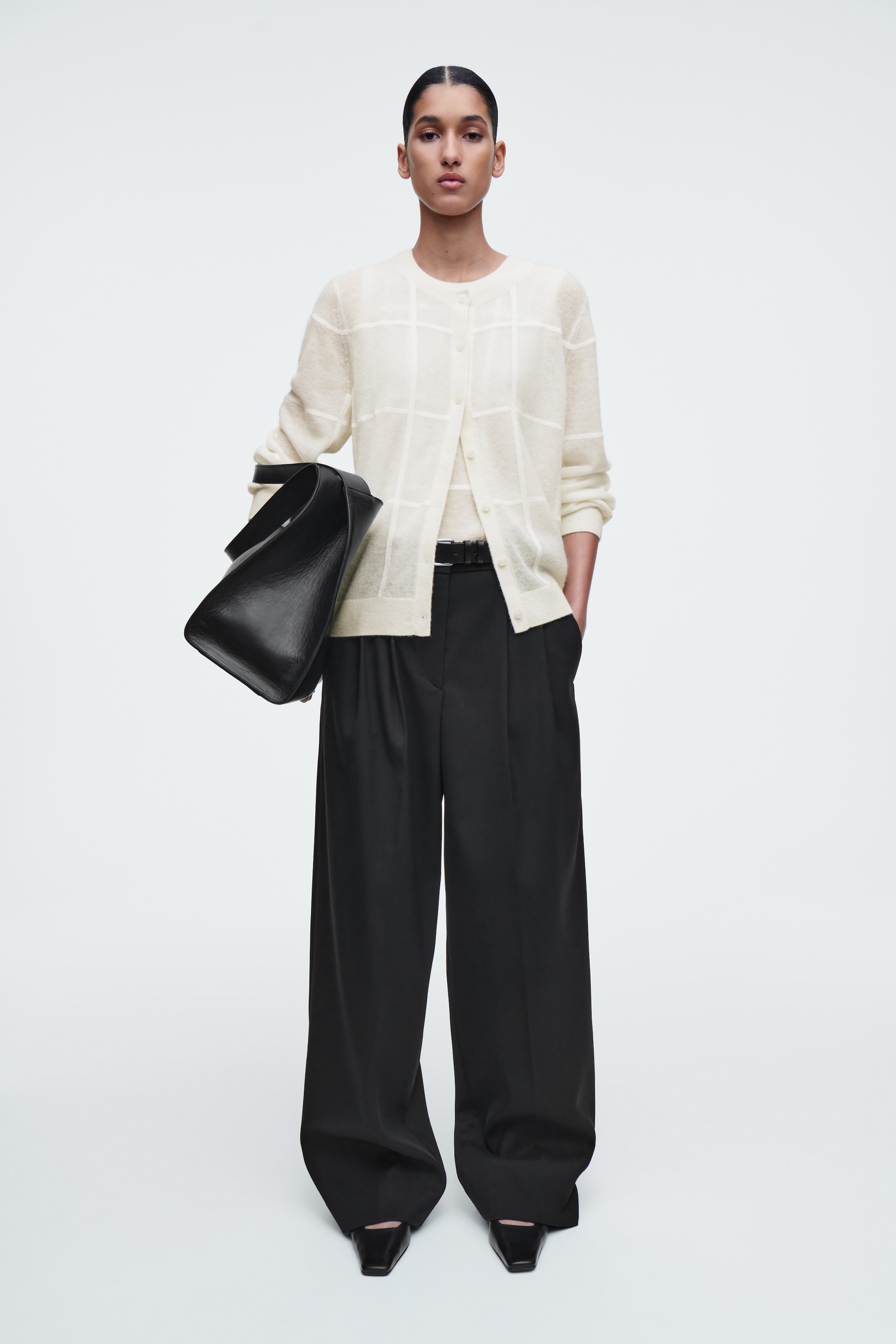 Vezi imaginea mai mare: CARDIGAN CU CAROURI WINDOWPANE - FILDEŞ - FEMEI | H&M RO 2