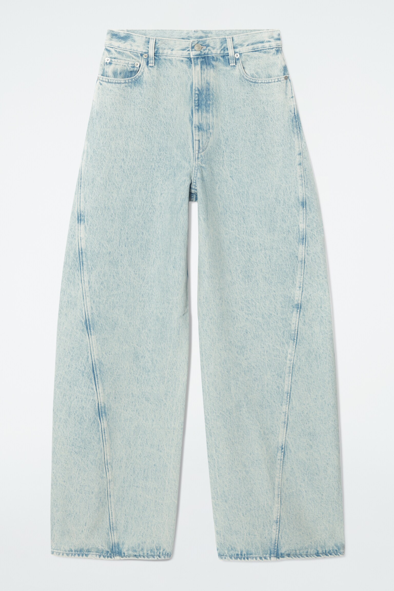 TWIST BARREL-LEG JEANS - LIGHT BLUE/INDIGO/WASHED BLACK