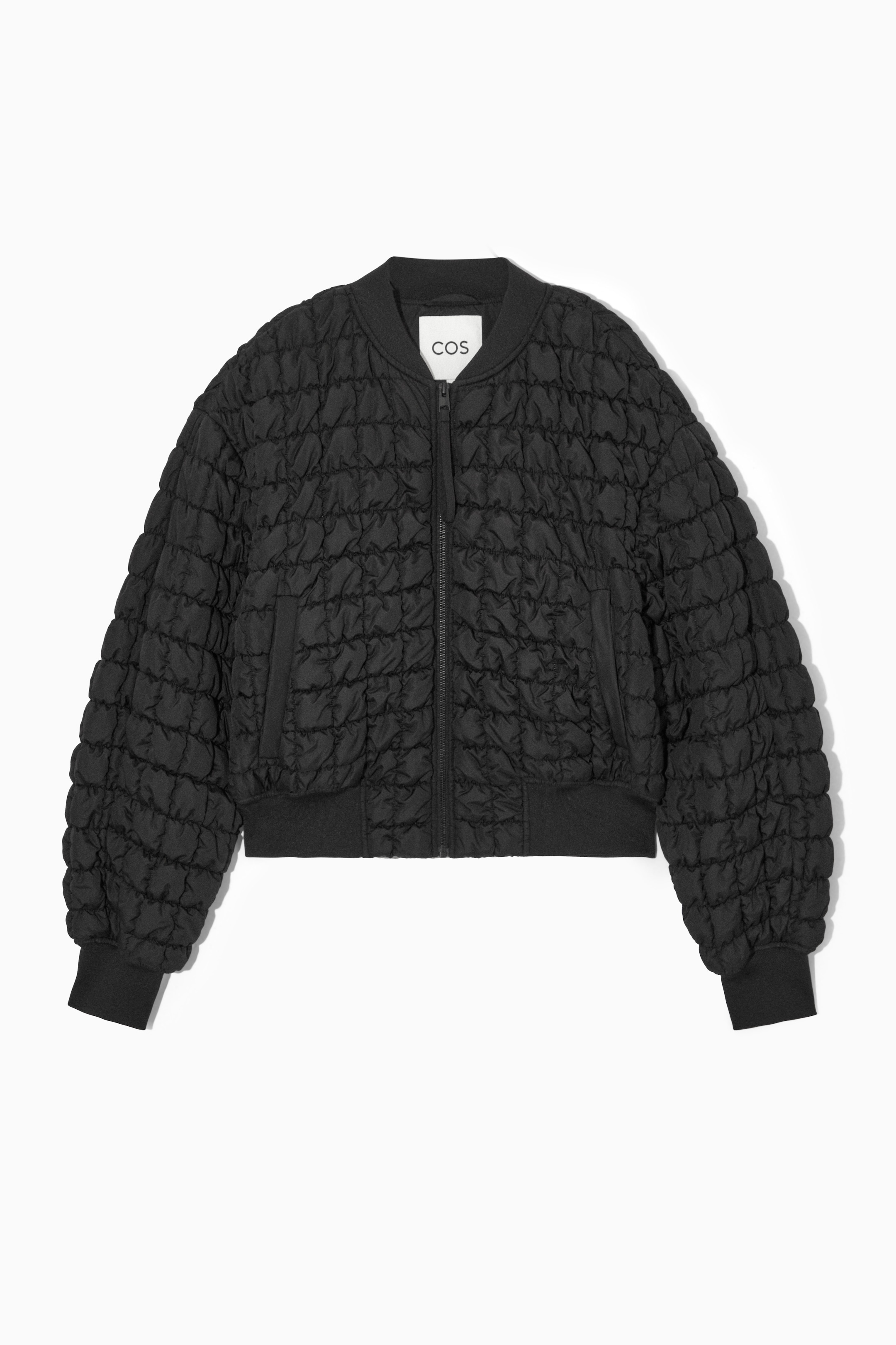 View larger image: QUILTED BOMBER JACKET - BLACK - Ladies | H&M GB 1