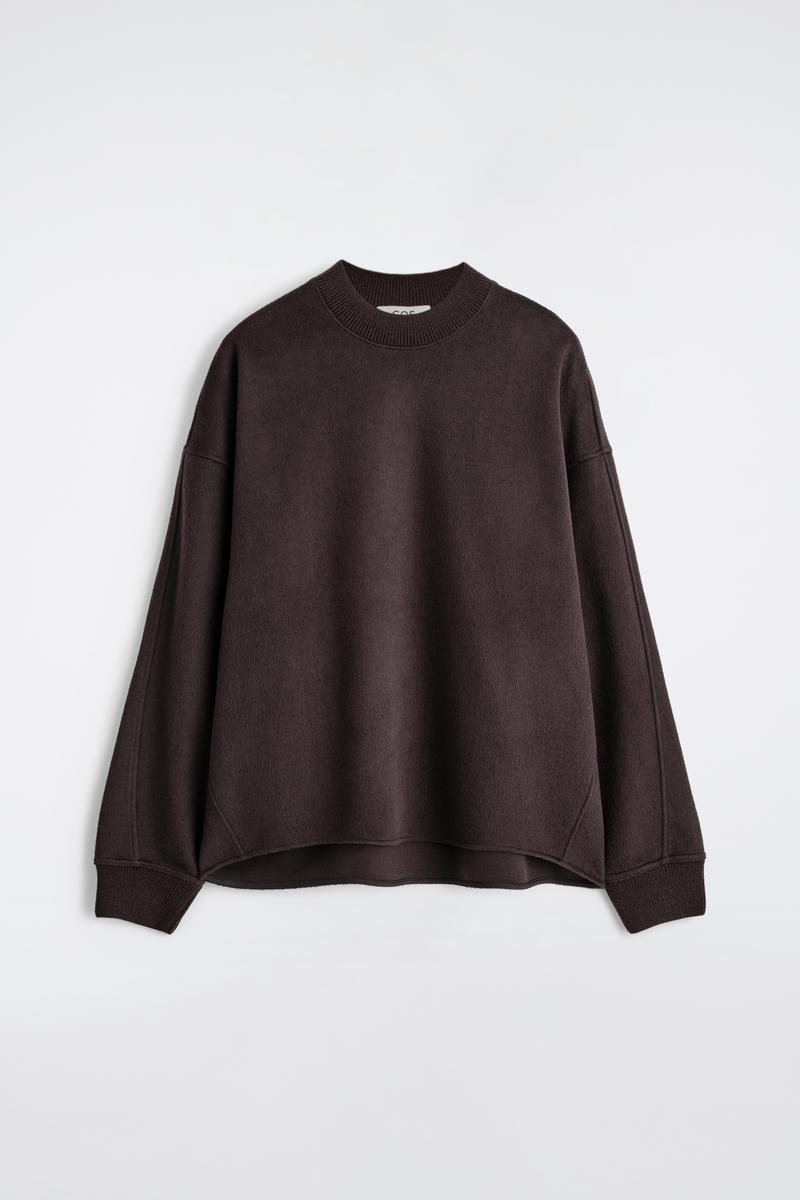 Cos Oversized Merino-Wool Jersey Jumper