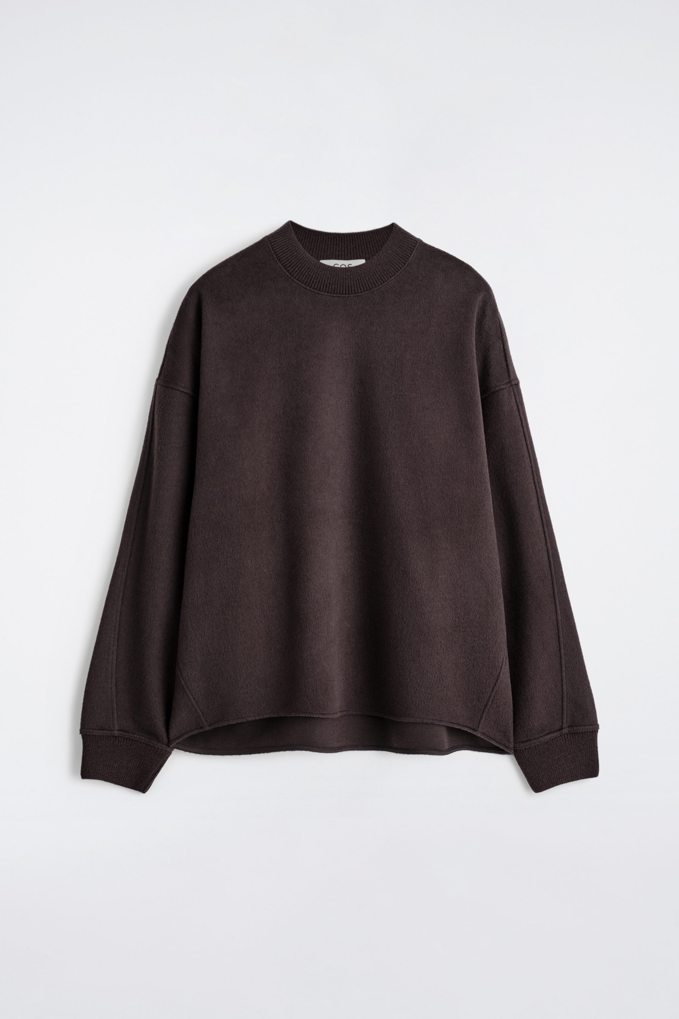 OVERSIZED MERINO-WOOL JERSEY SWEATER