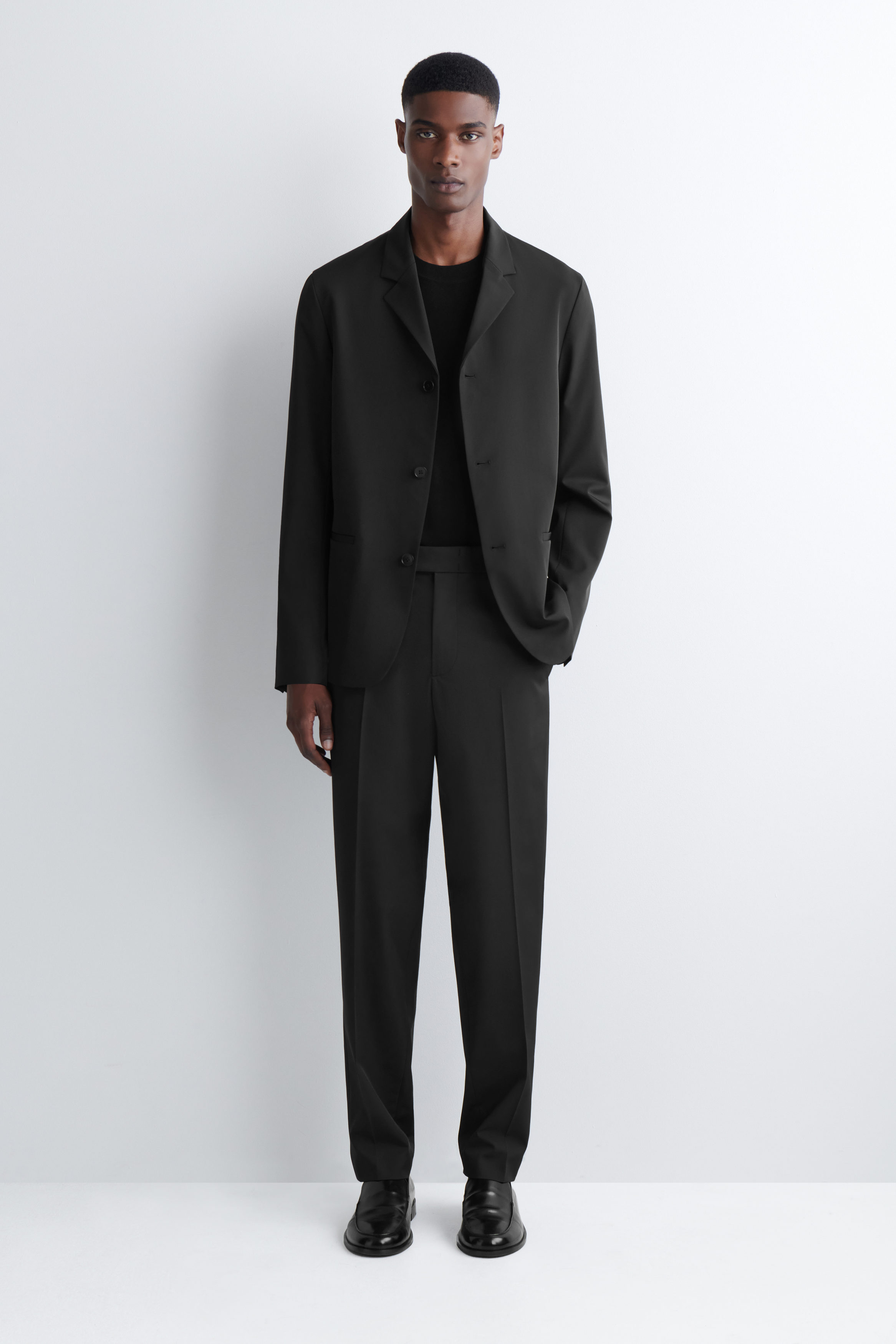 TECH-TWILL SLIM-FIT STRAIGHT-LEG PANTS