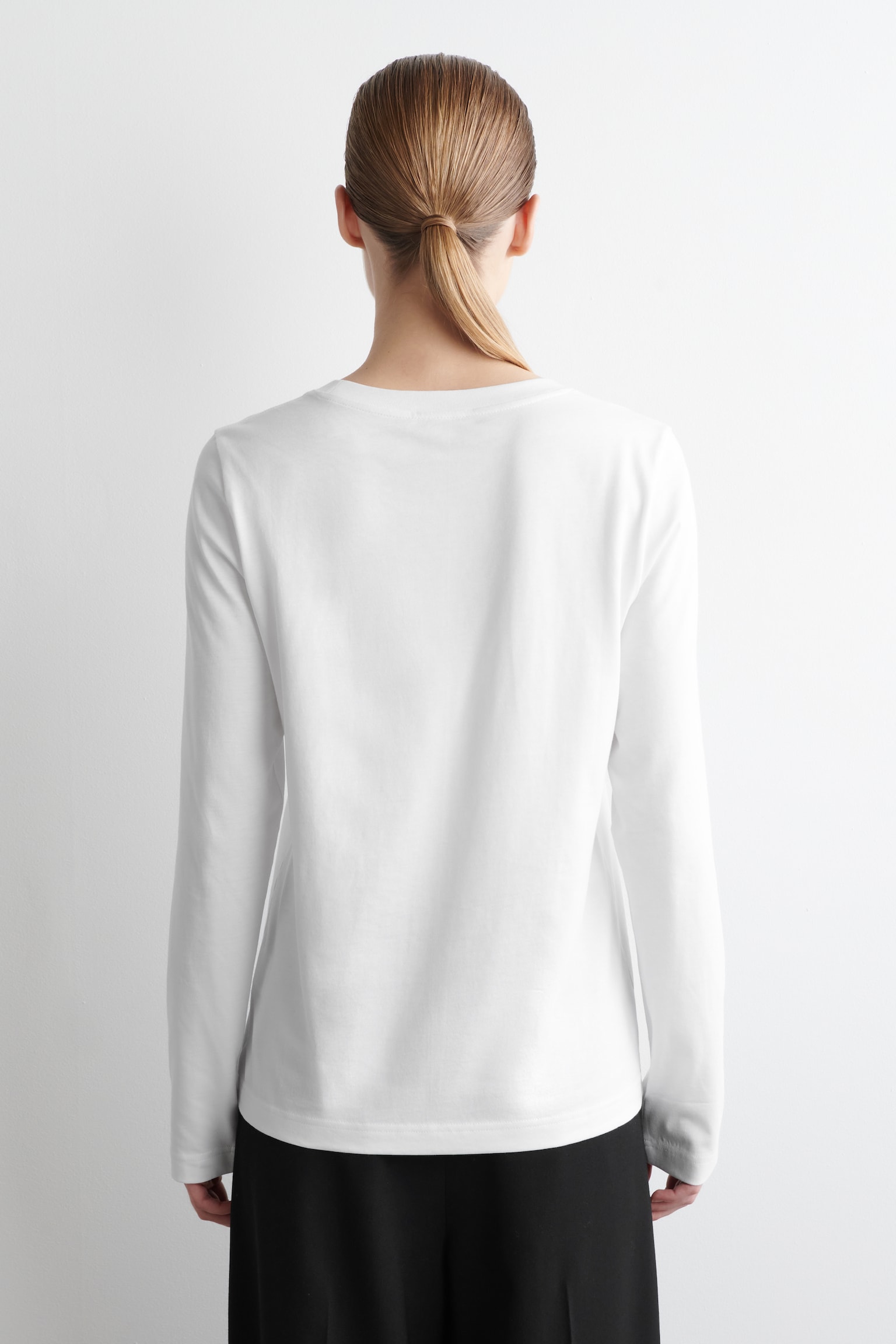 T-SHIRT 24/7 A MANICHE LUNGHE - BIANCO - 4