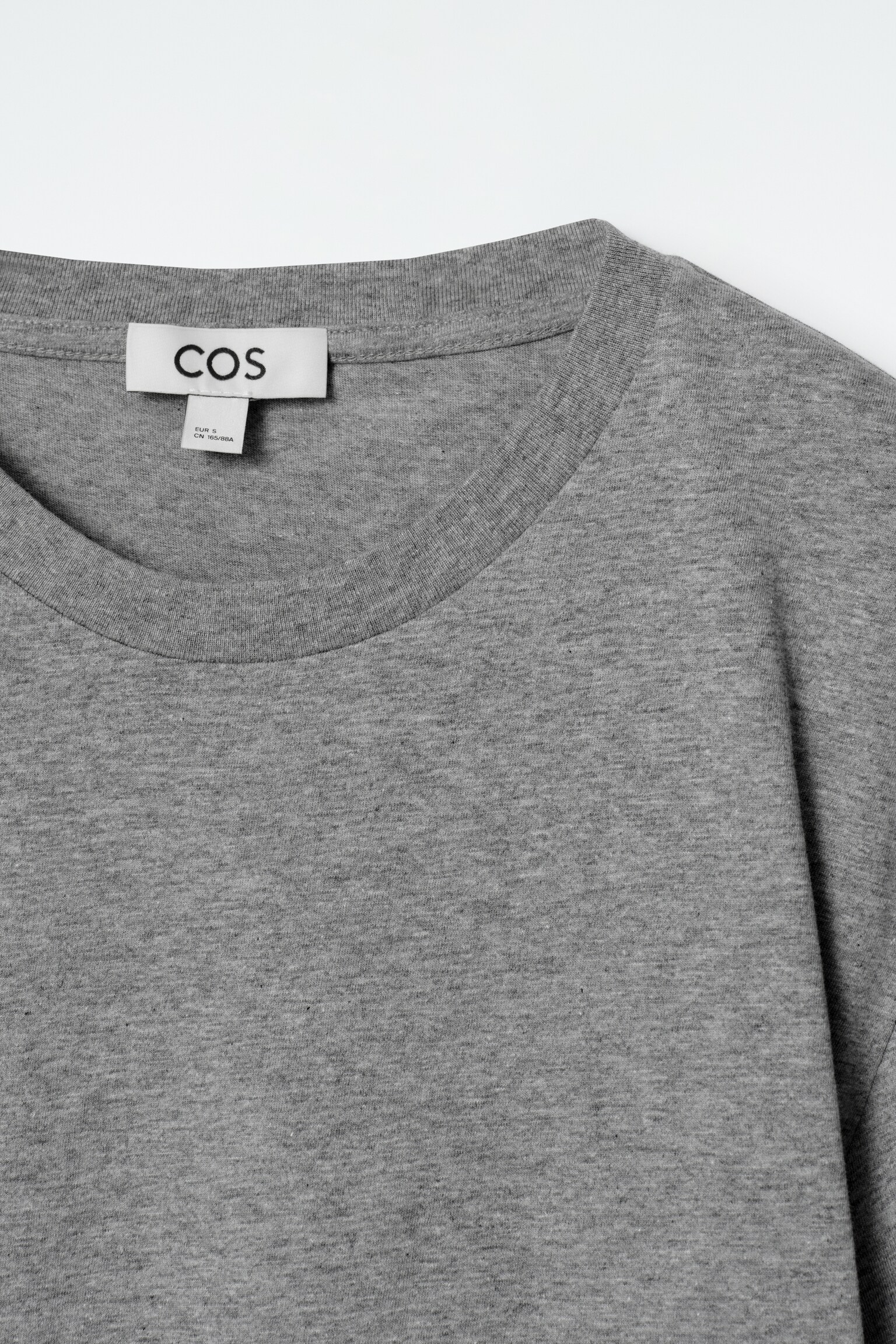 RELAXED COTTON T-SHIRT - GREY MÉLANGE/WHITE/BUTTER YELLOW/NAVY - 4