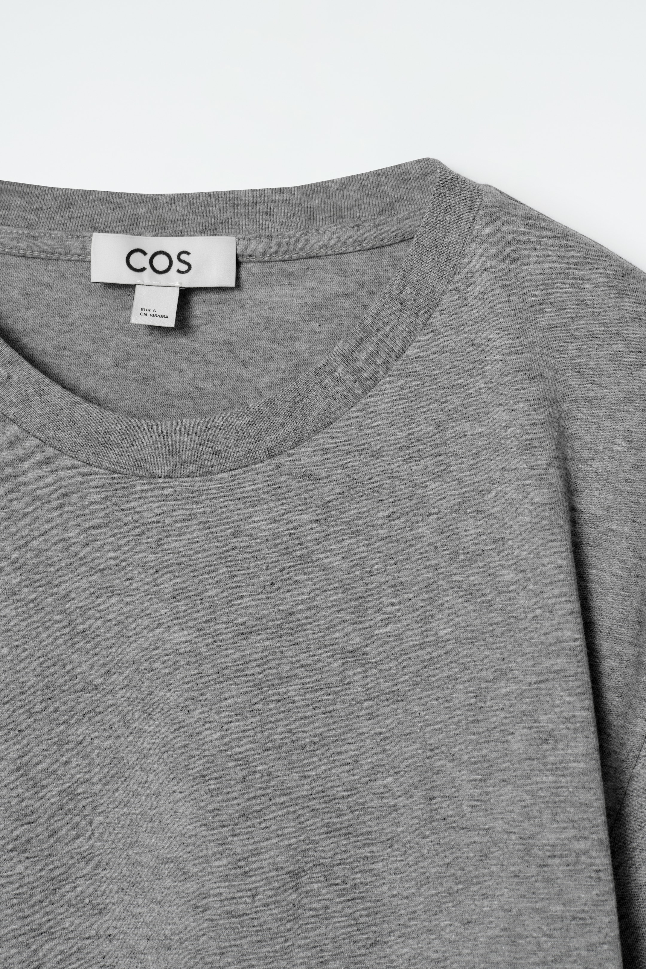 Se større billede: T-SHIRT I BOMULD – RELAXED - MELERET GRÅ - DAME | H&M DK 7