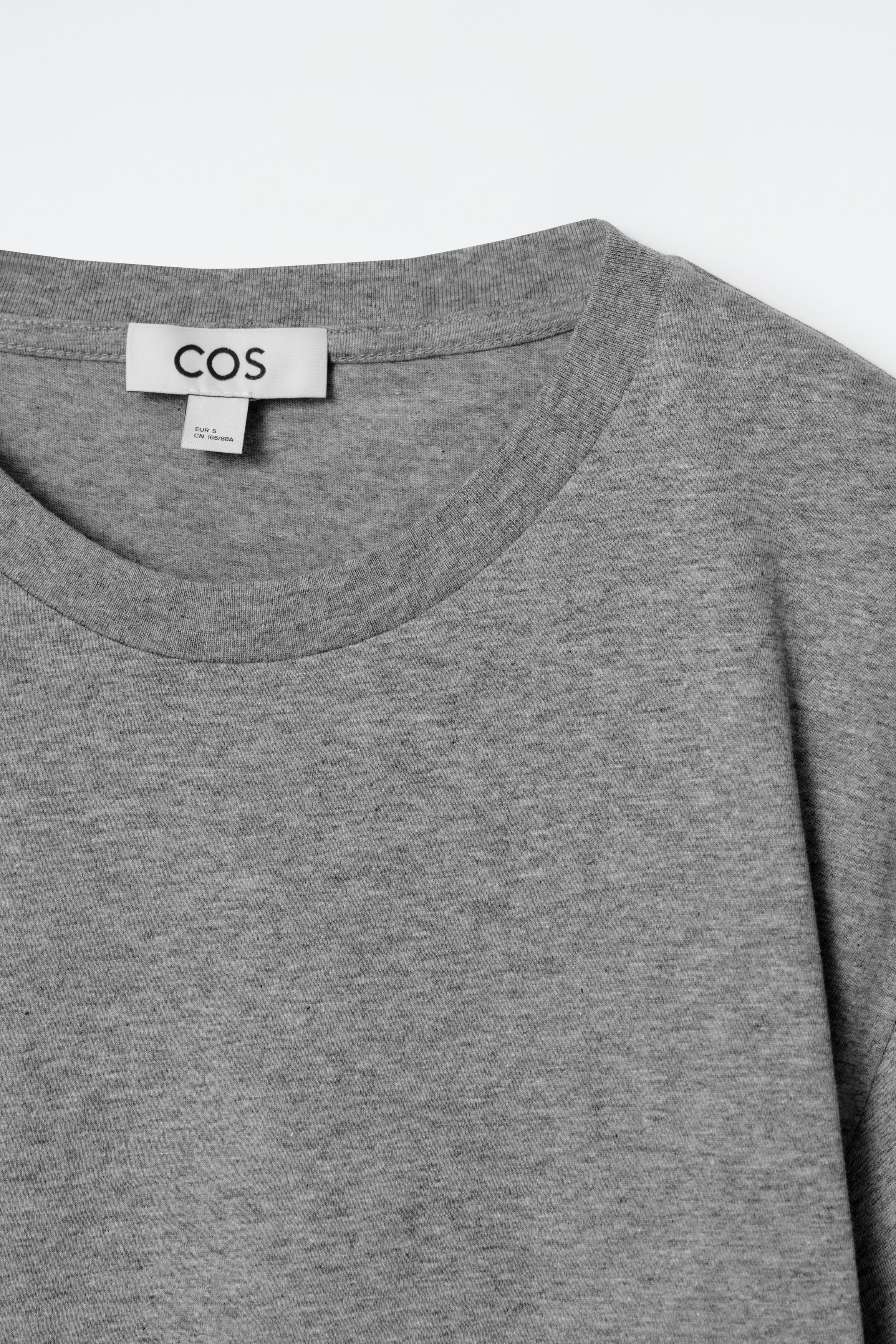 RELAXED COTTON T-SHIRT - GREY MÉLANGE | COS
