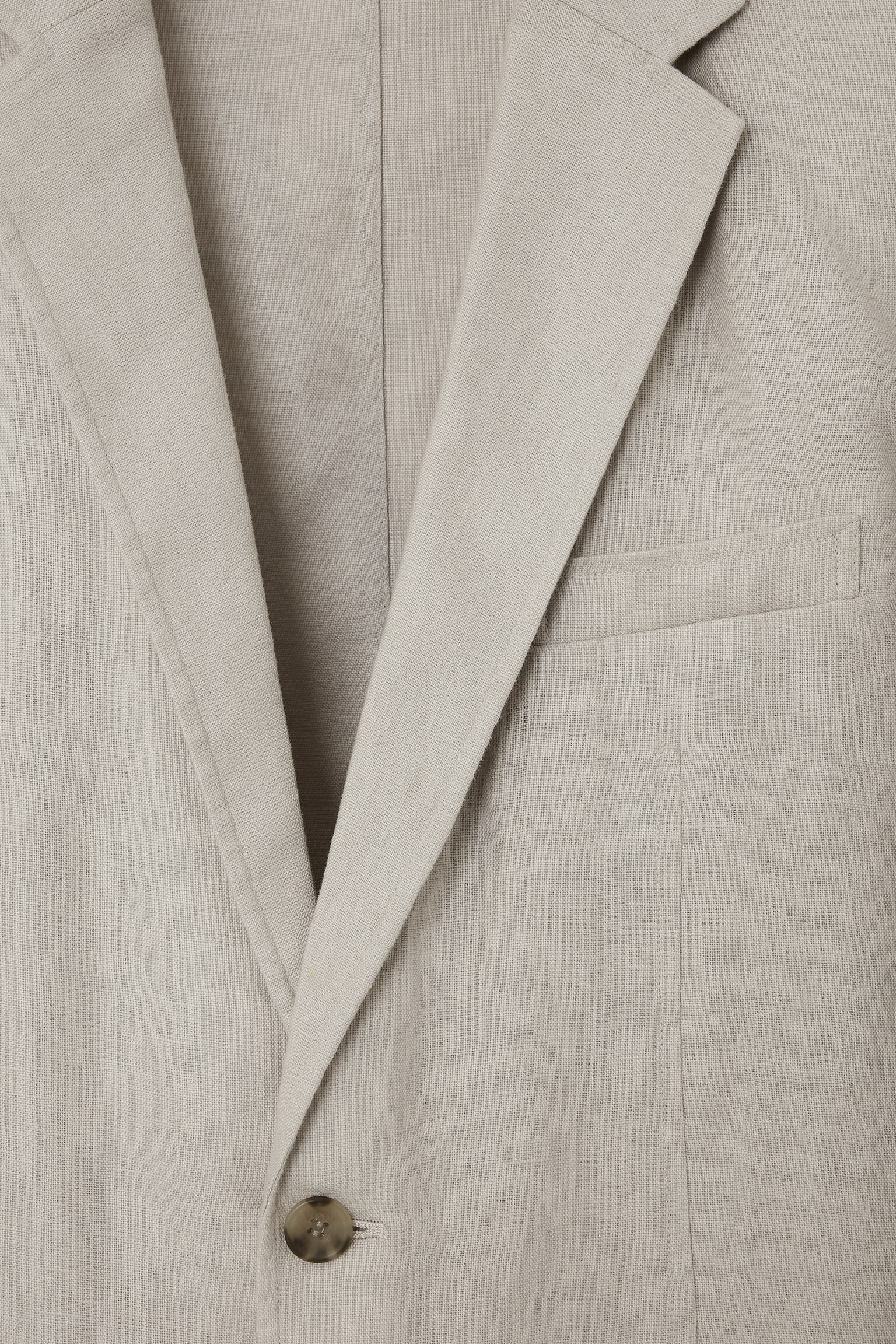 BLAZER FLOU EN LIN - GRÈGE/MARINE FONCÉ/GRIS / FINES RAYURES - 4