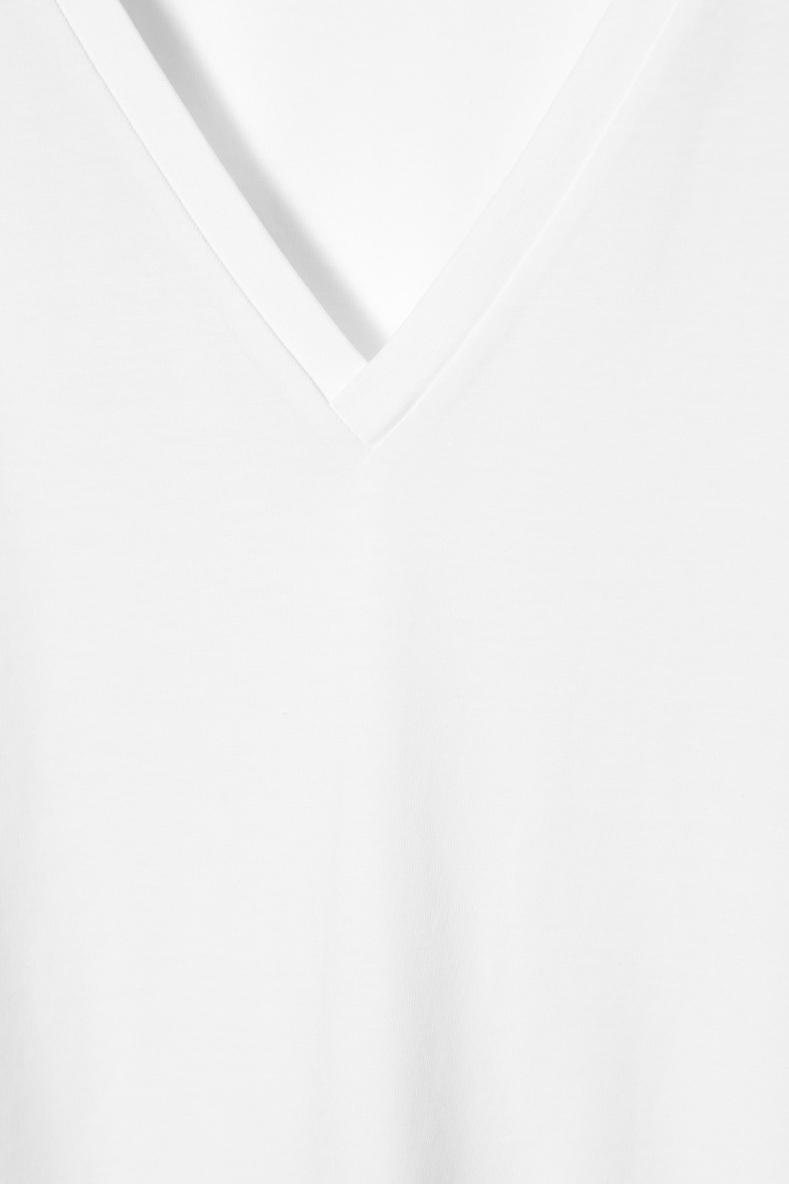 SCHLICHTES T-SHIRT MIT V-AUSSCHNITT - WEISS/SCHWARZ/SCHWARZ/WEISS/GESTREIFT - 5