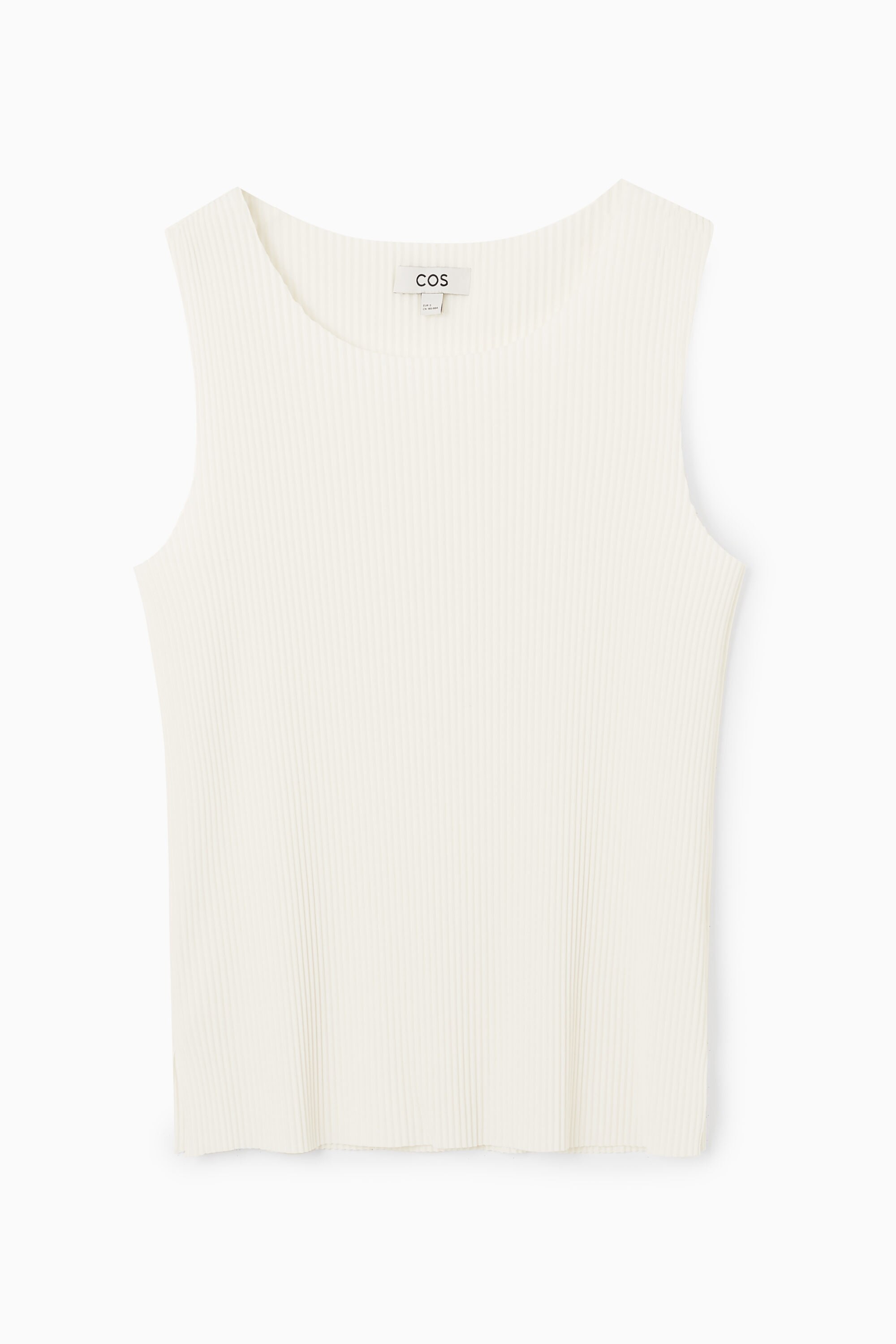 RIBBED TANK TOP - IVORY | COS US