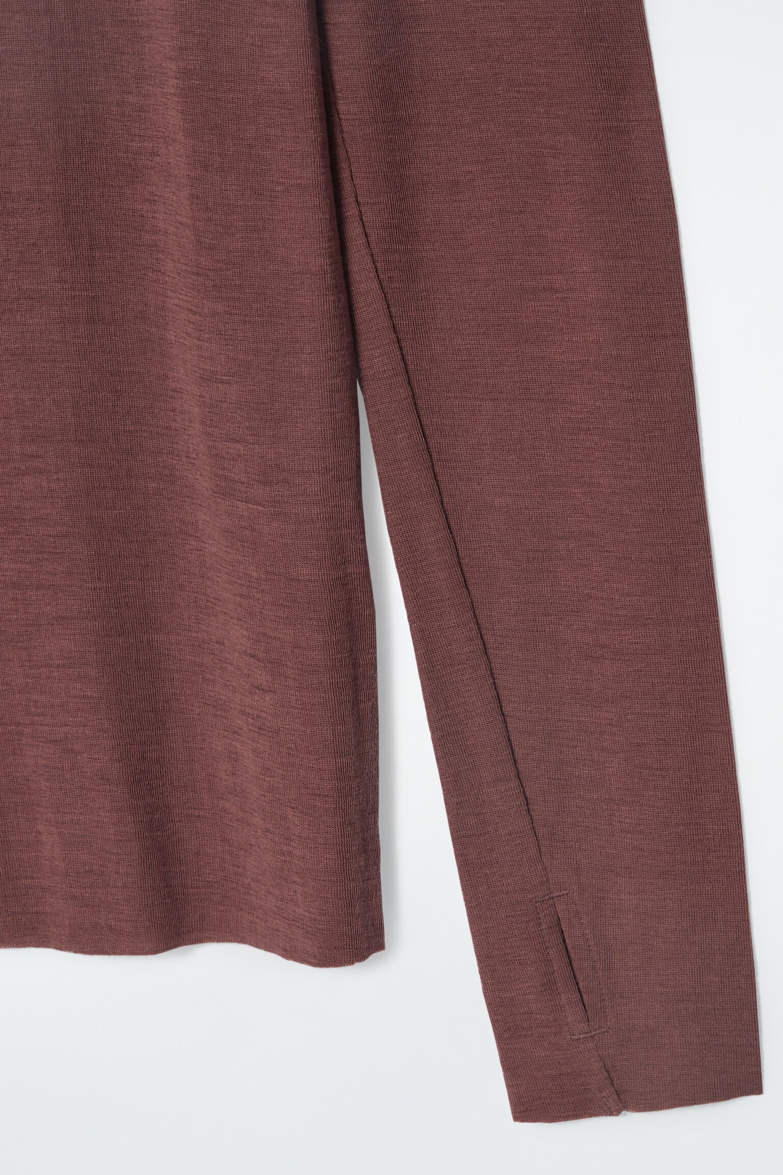 CREW-NECK MERINO WOOL TOP - BROWN/STEEL BLUE/BLACK/OFF-WHITE/LIGHT YELLOW/MULTICOLOURED/MOLE/PEACH/GREEN / STRIPED/BRIGHT GREEN - 2