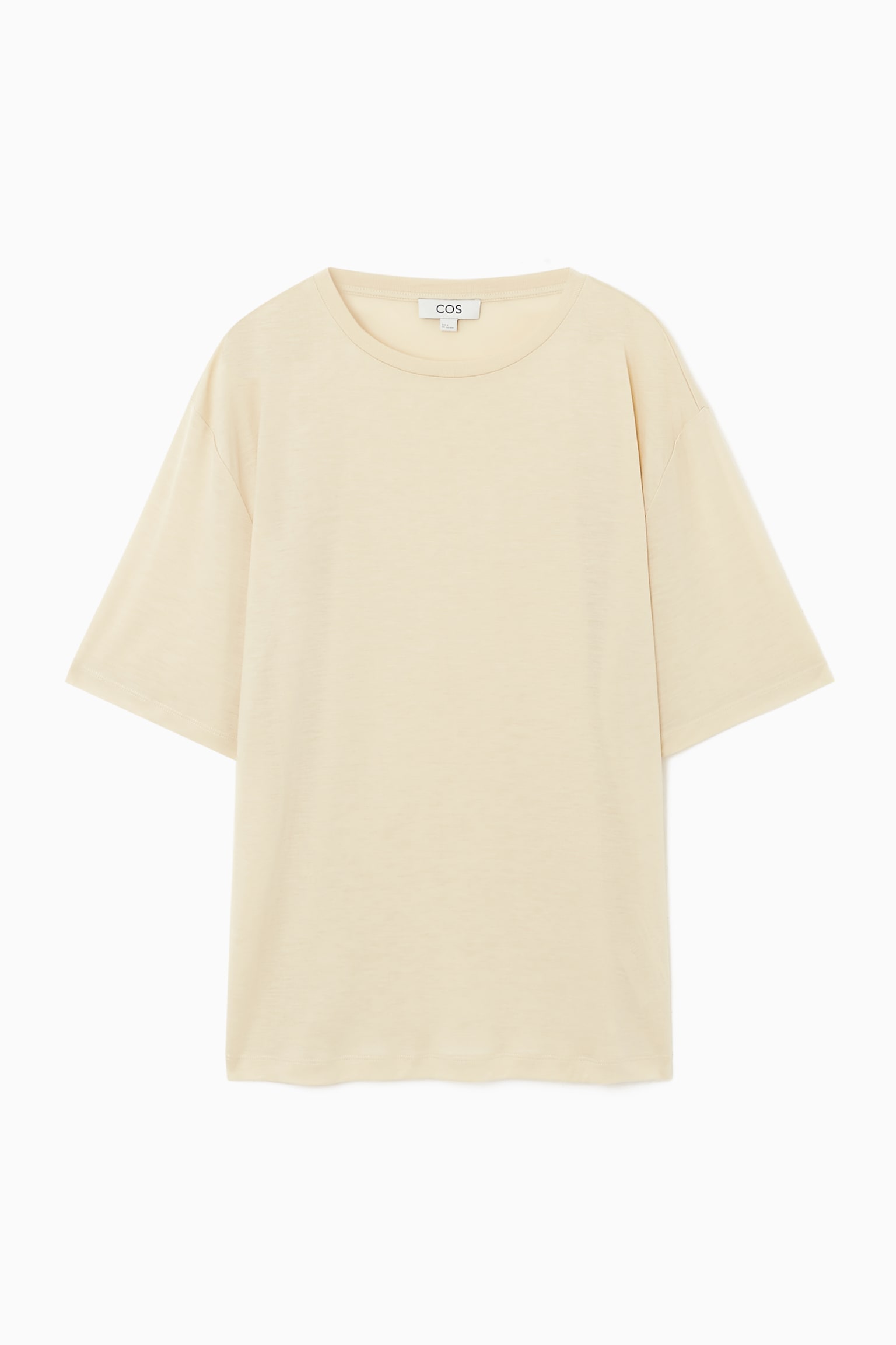 RELAXED-FIT FLOATY T-SHIRT - BEIGE
