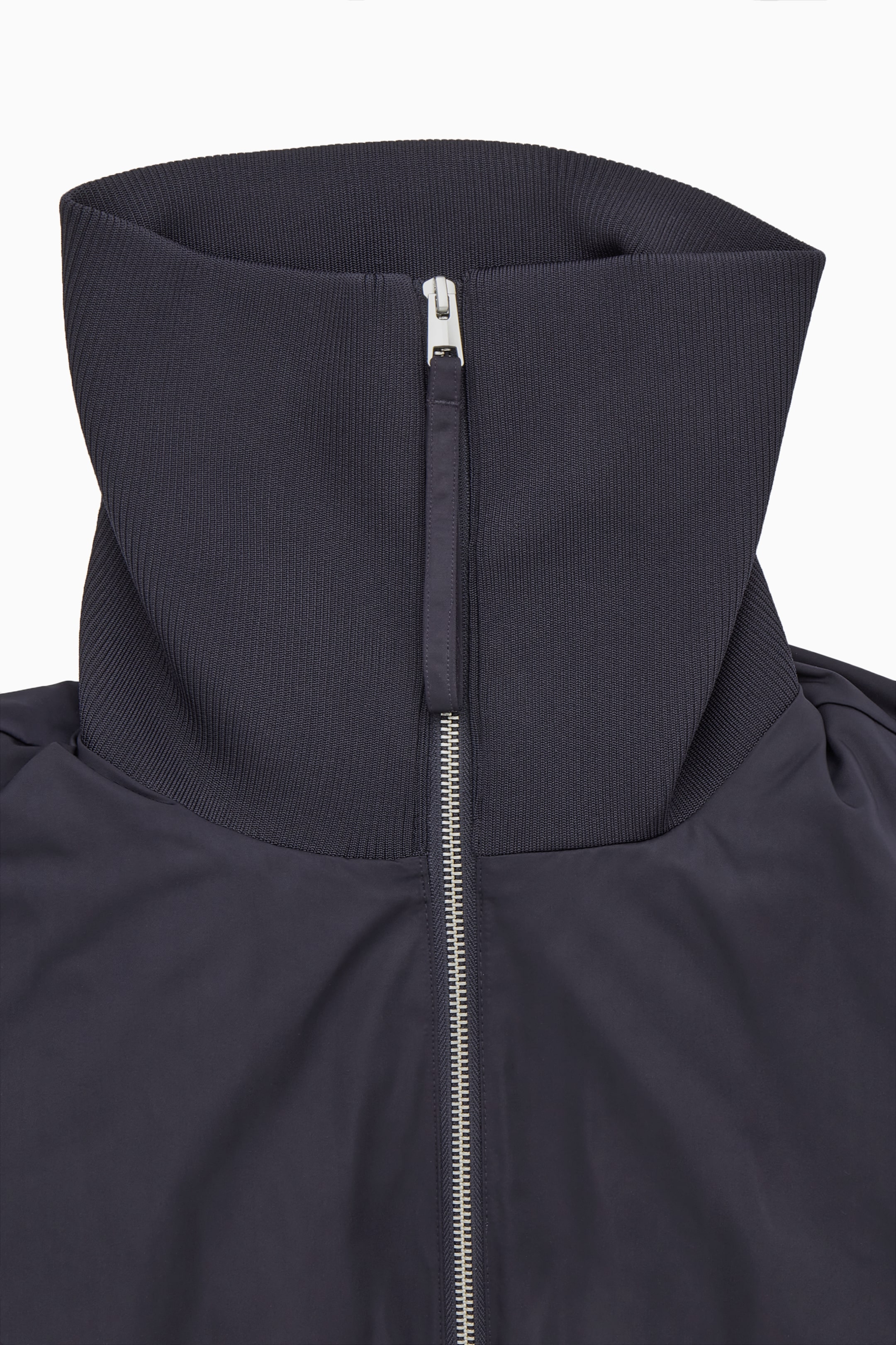 View larger image: RIBBED-COLLAR PUFFER JACKET - NAVY - Ladies | H&M GB 3