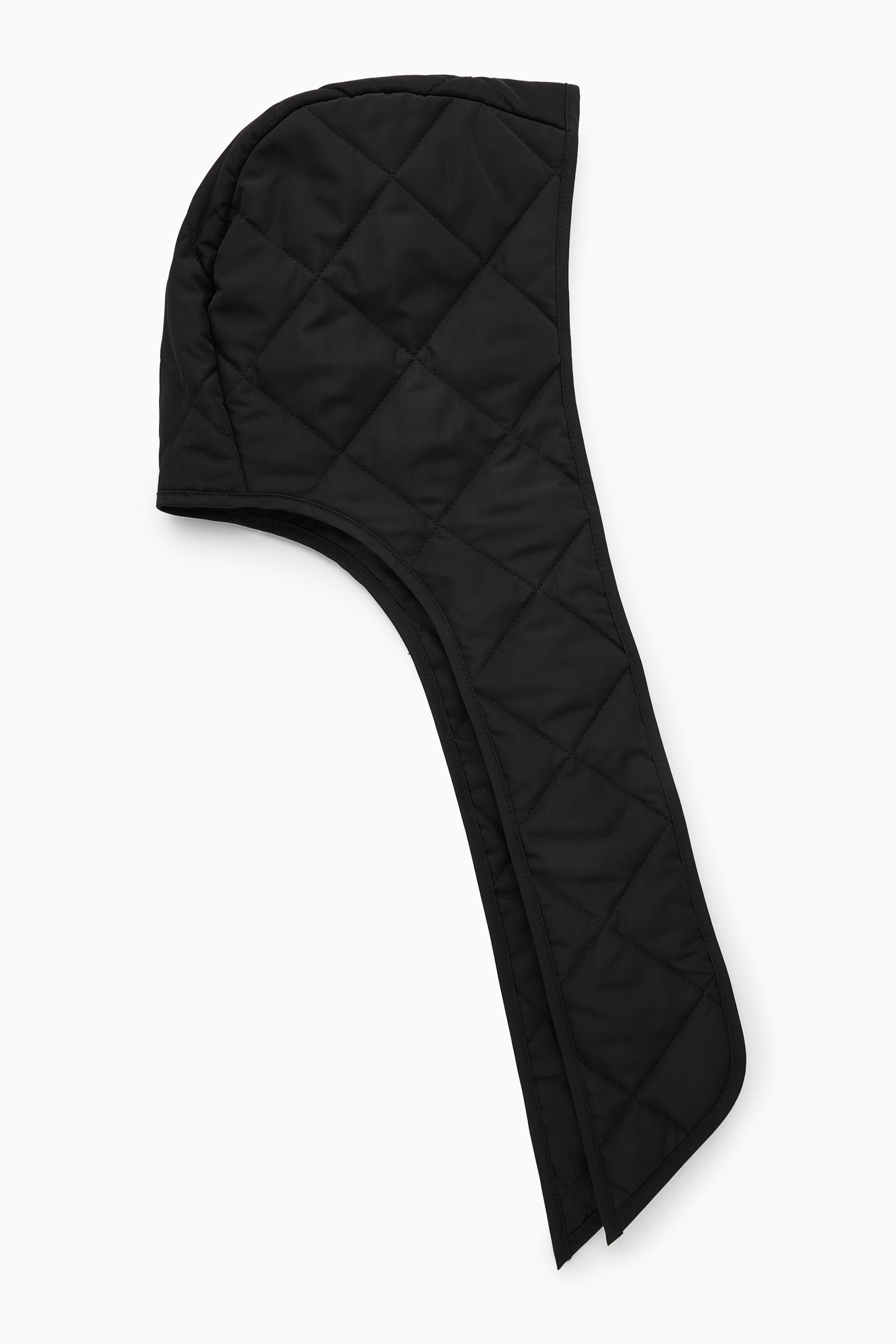 View larger image: QUILTED TIE-FRONT HOOD - BLACK - Ladies | H&M GB 1